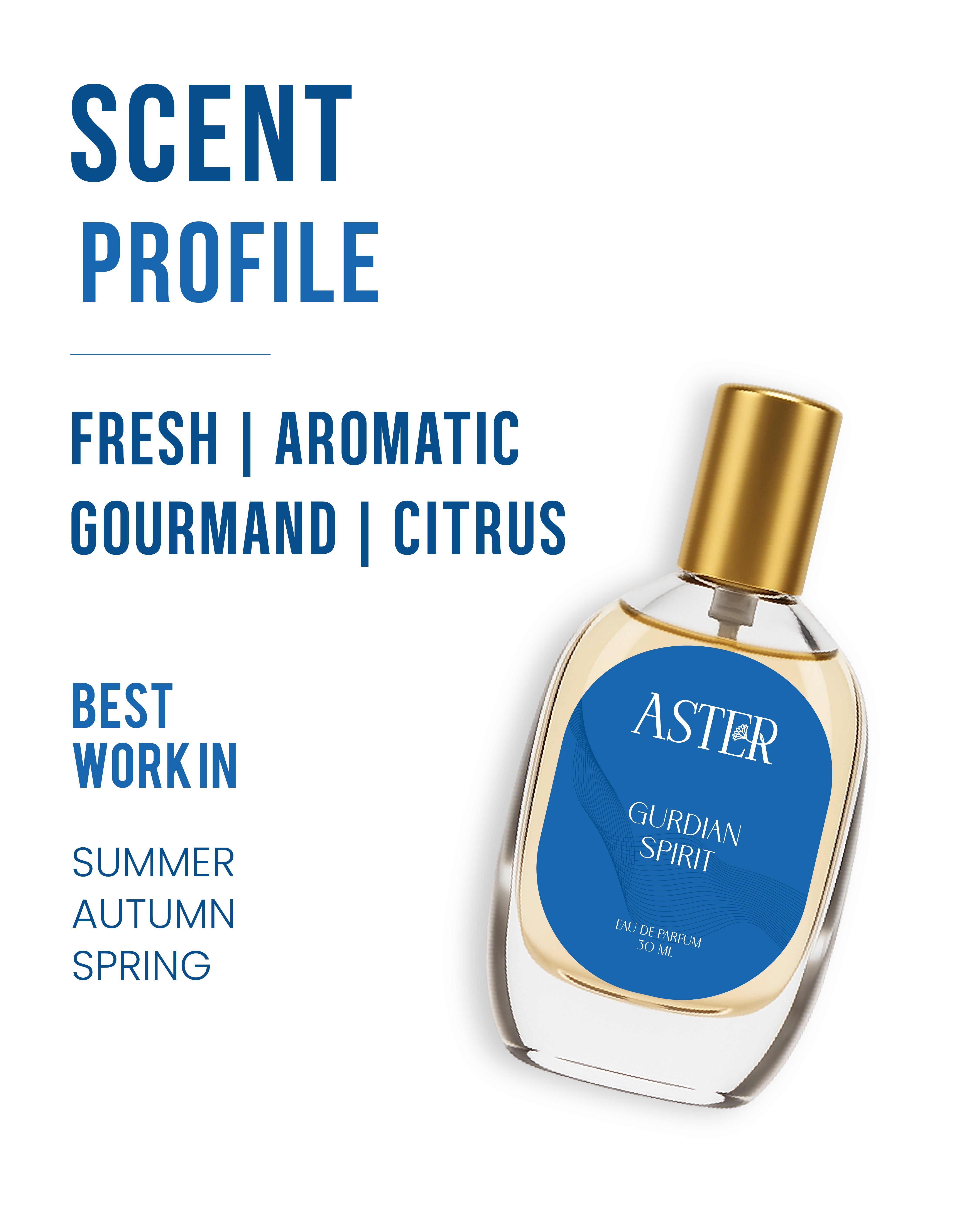 Bottle of 100% Organic Guardian Spirit unisex 30ml
