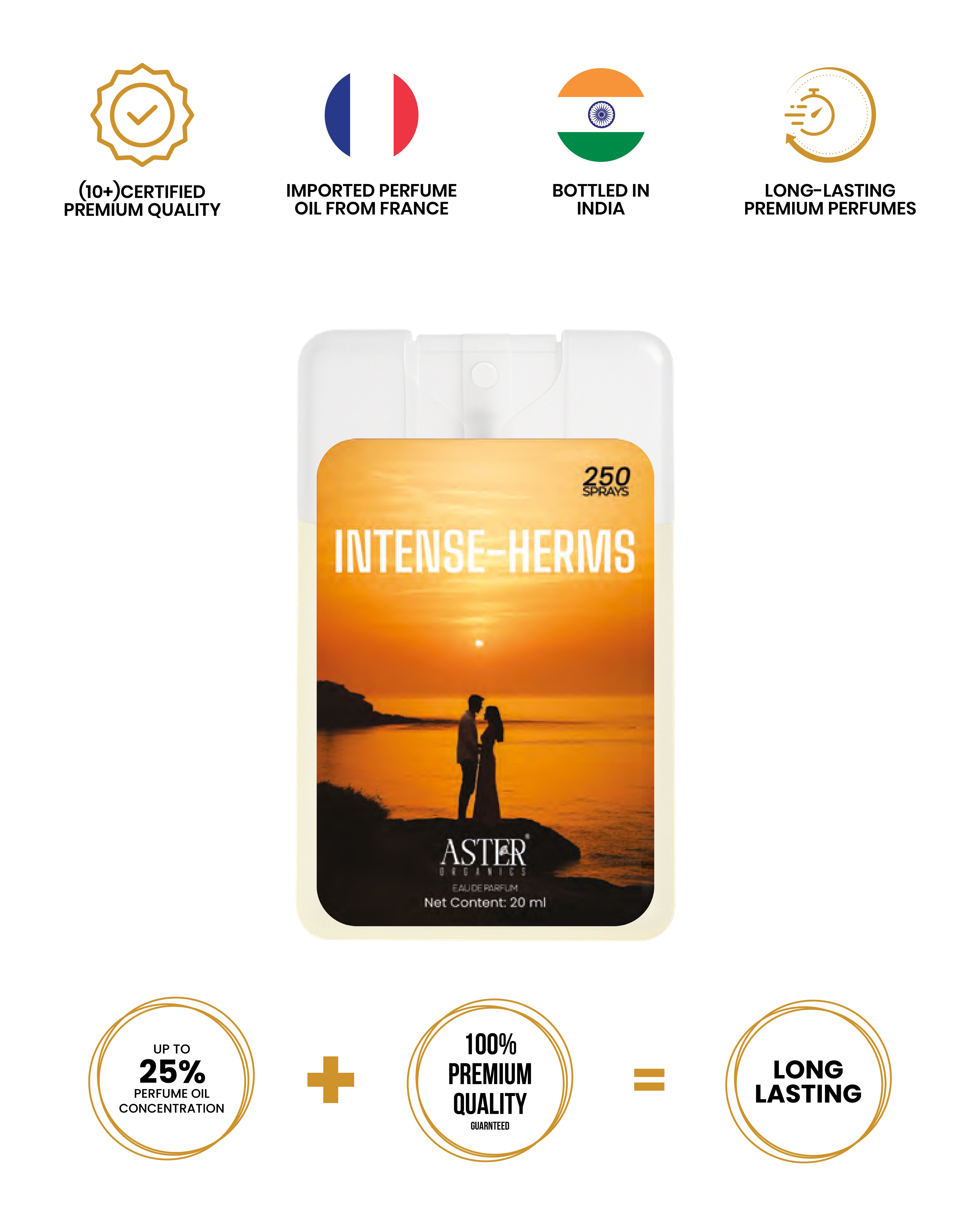 Intense Herms Pocket Perfume for Men 20ml bottle