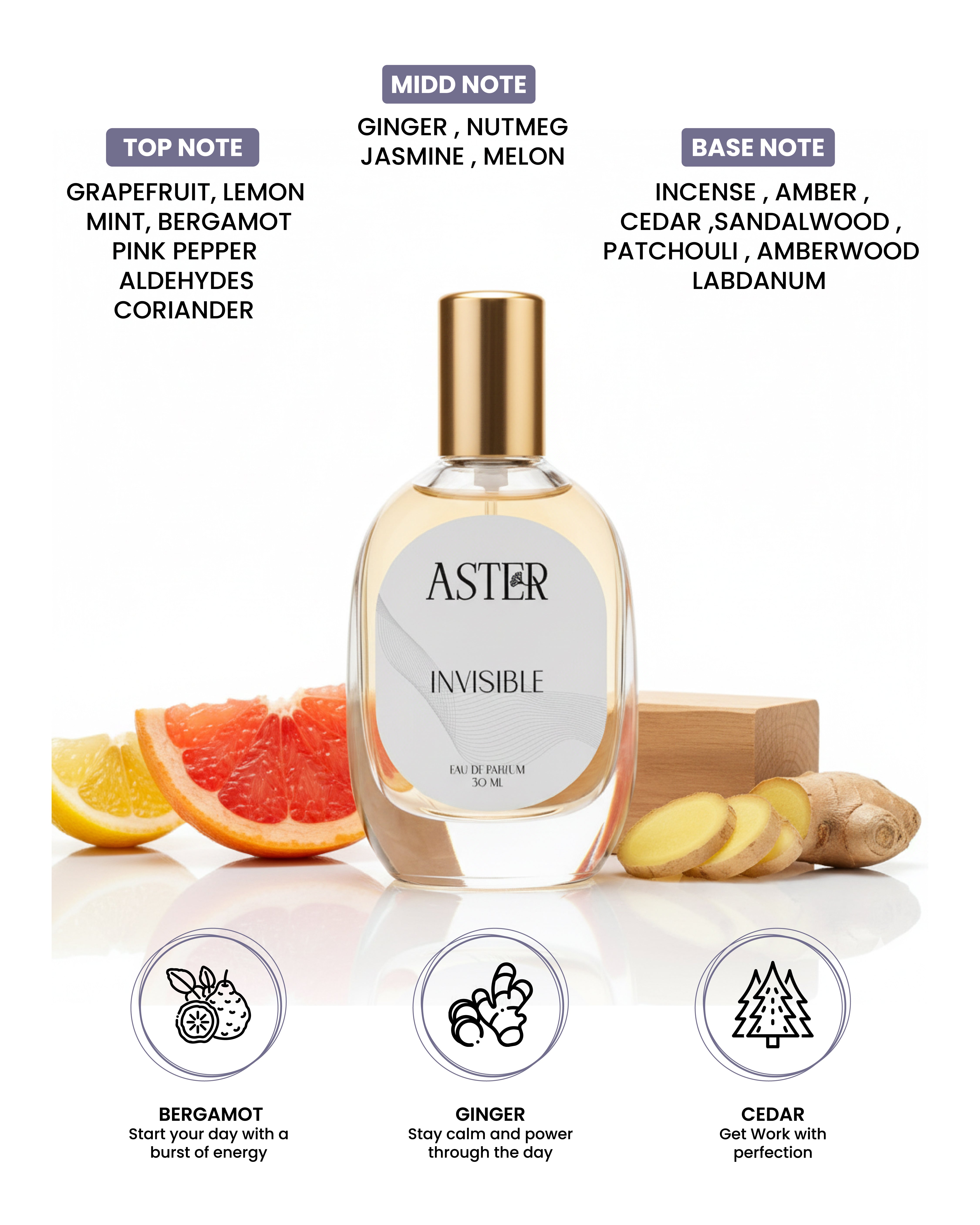 100% Organic Invisible for Men 30ml