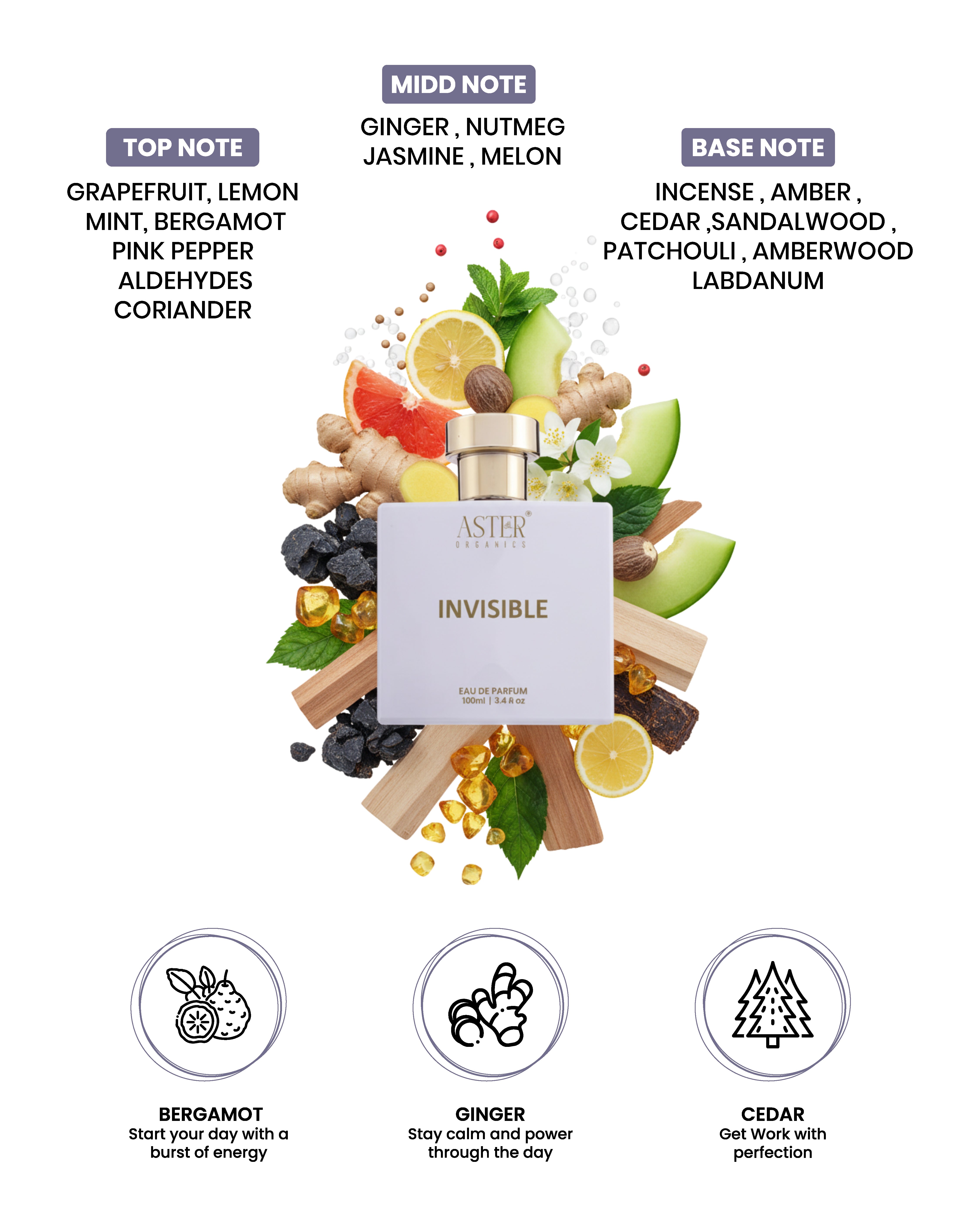 Invisible EDP for Men 100ml