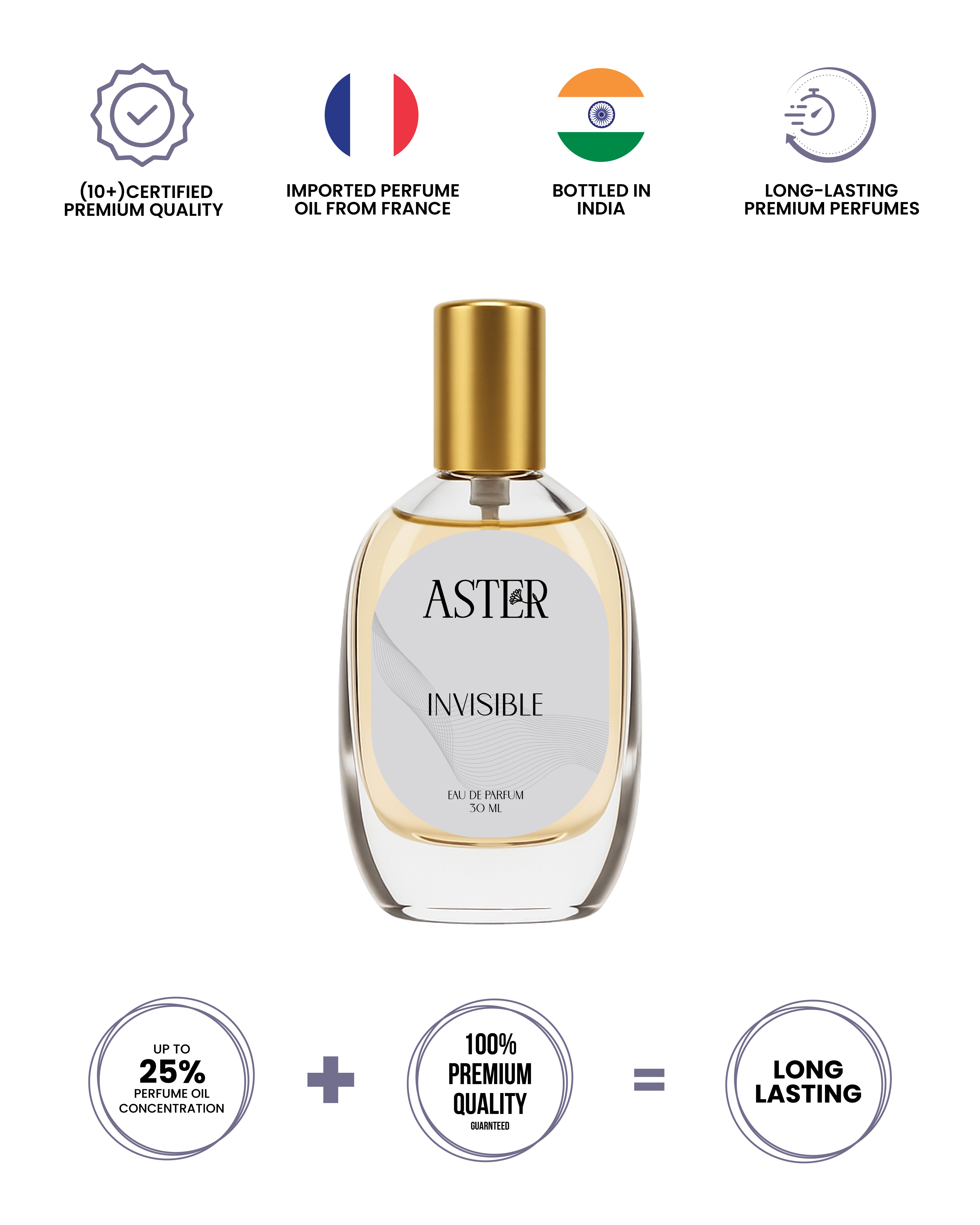 100% Organic Invisible for Men 30ml