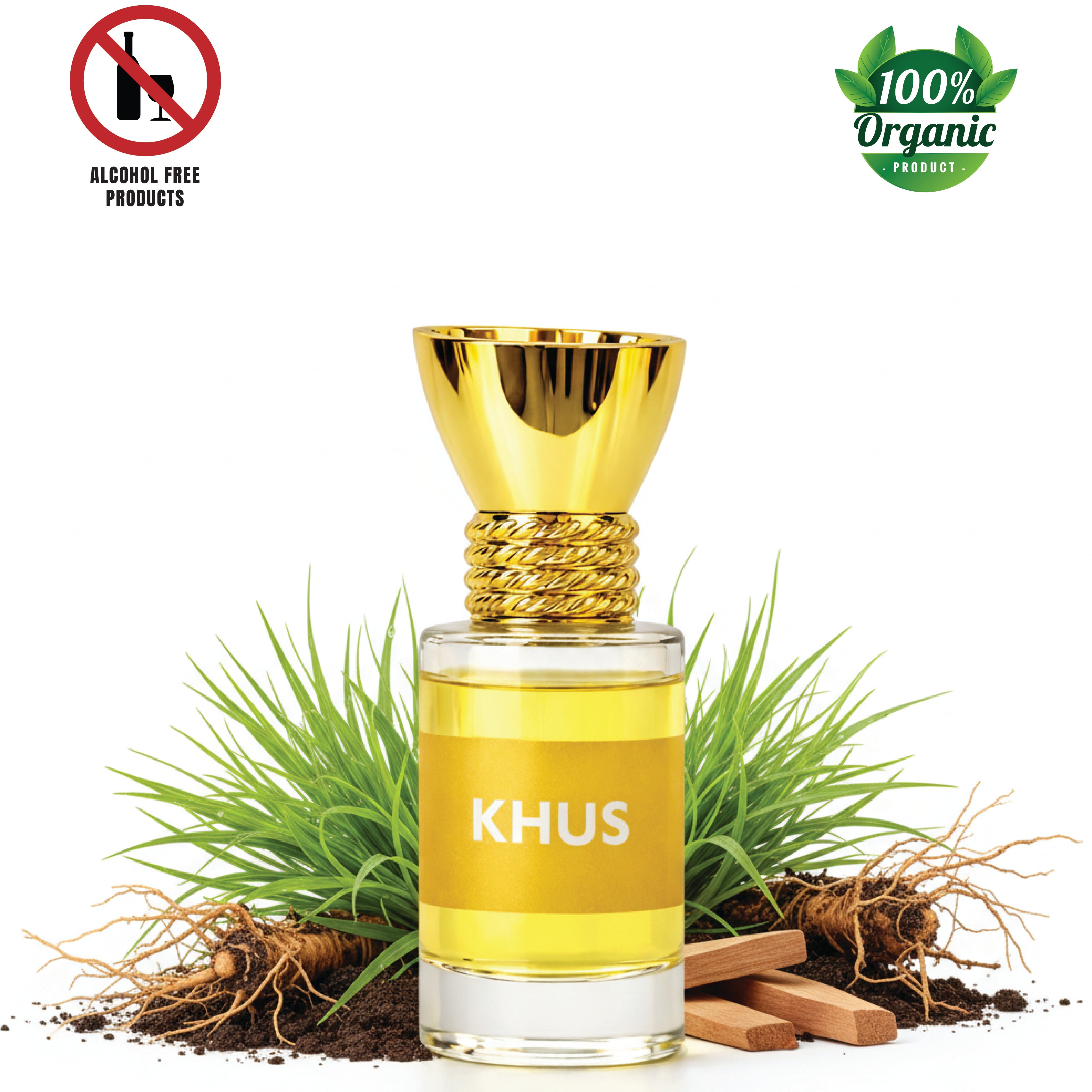100% Organic Luxury Khus Attar - 6ml