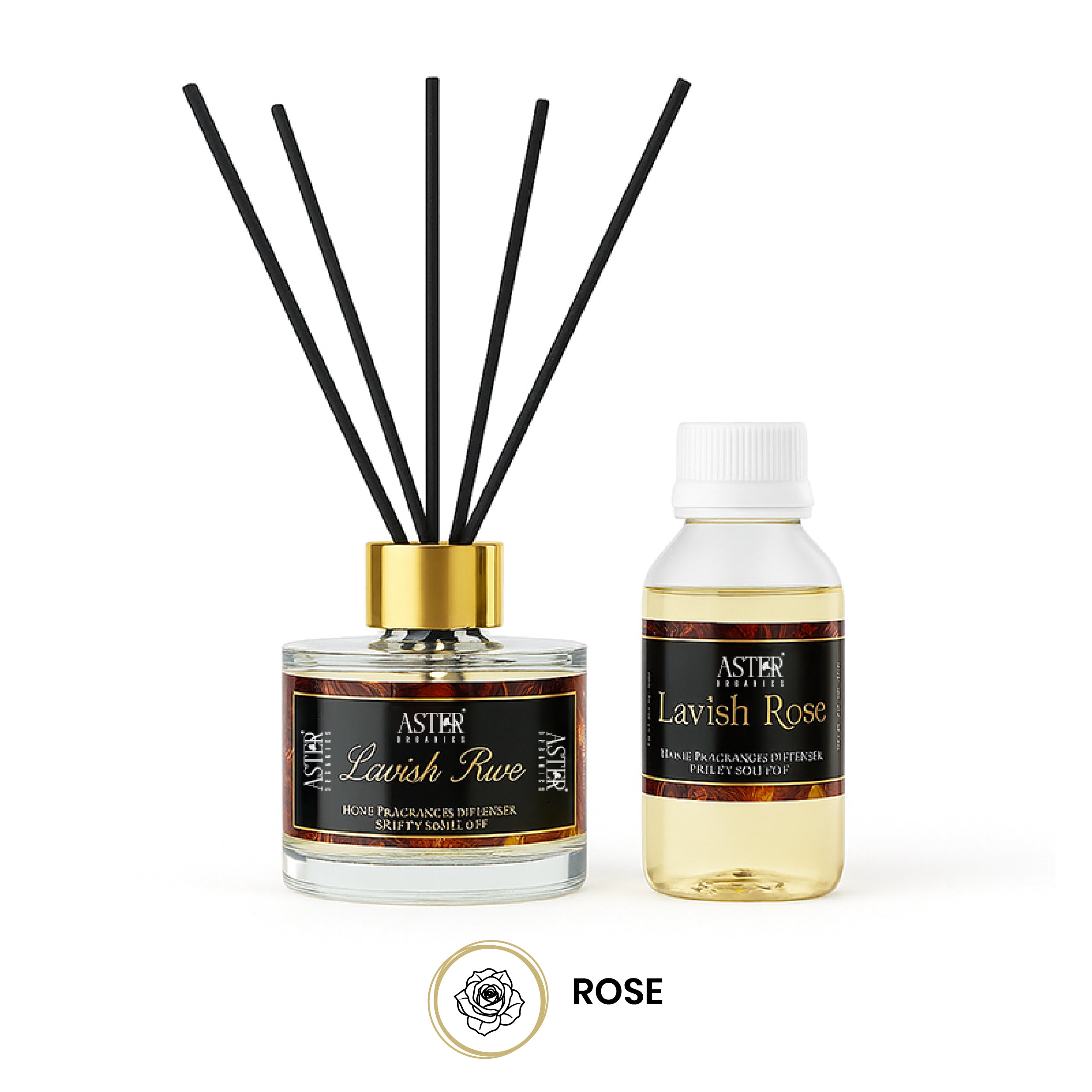 Lavish Rose Reed Diffuser Set