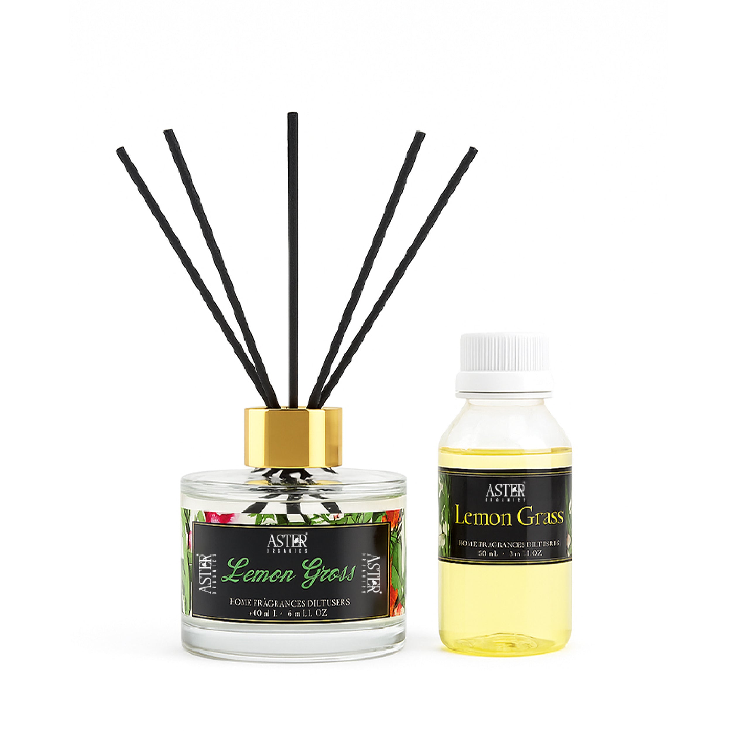 Lemon Grass Reed Diffuser Set