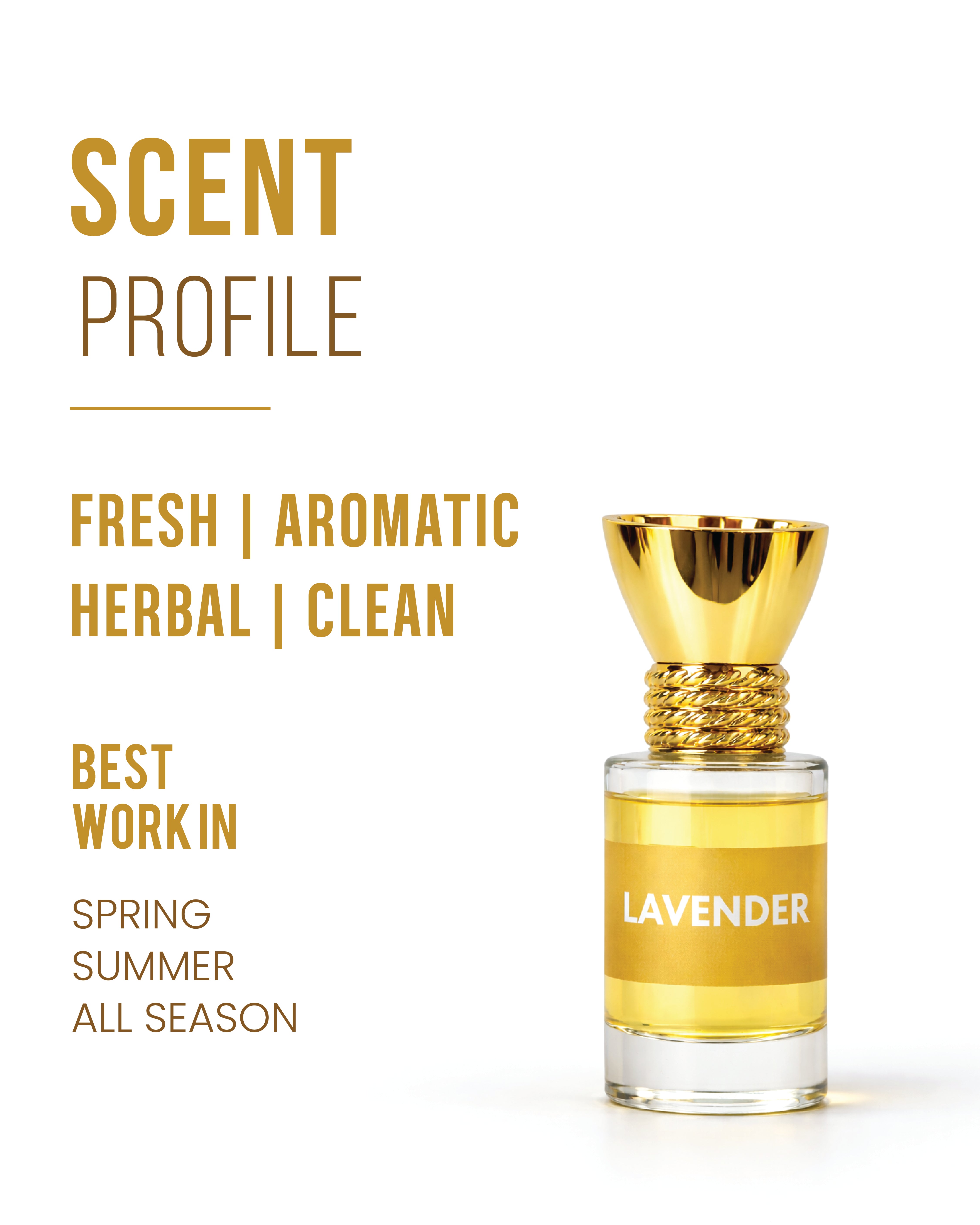 100% Organic Luxury Lavender Attar - 6ml