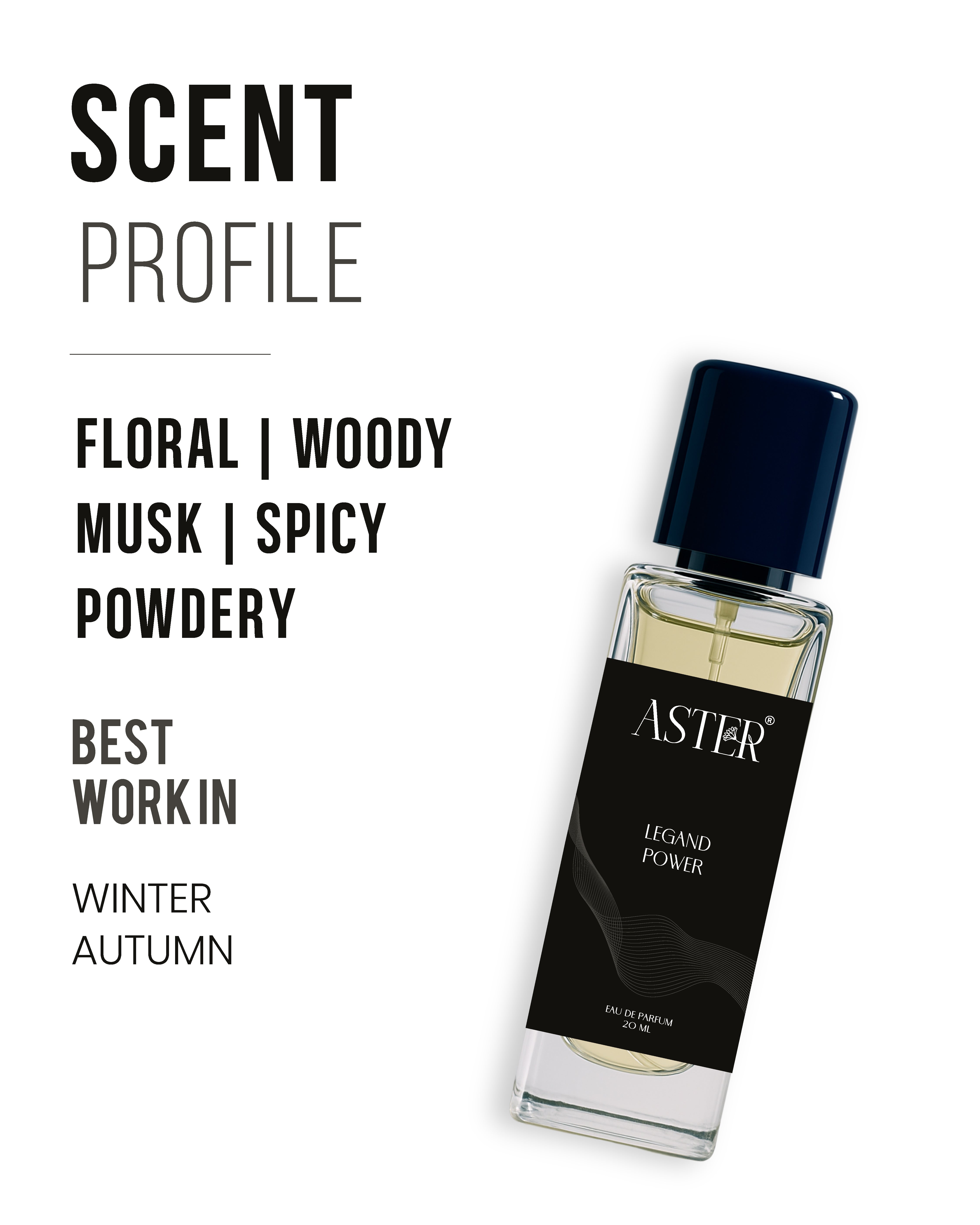 Legend Power EDP for Men 20ml spray bottle