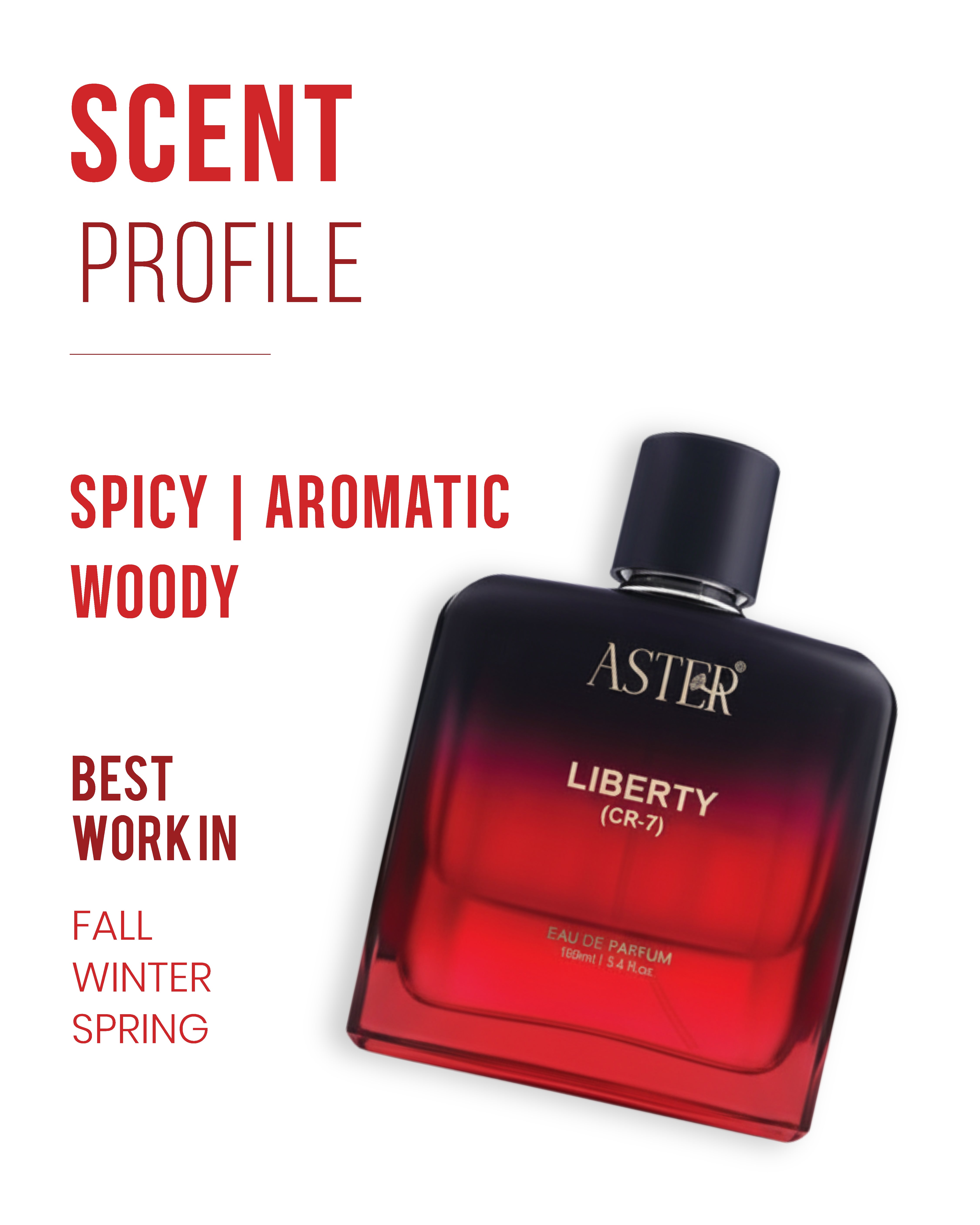 Liberty CR 7 EDP for Men 100ml bottle