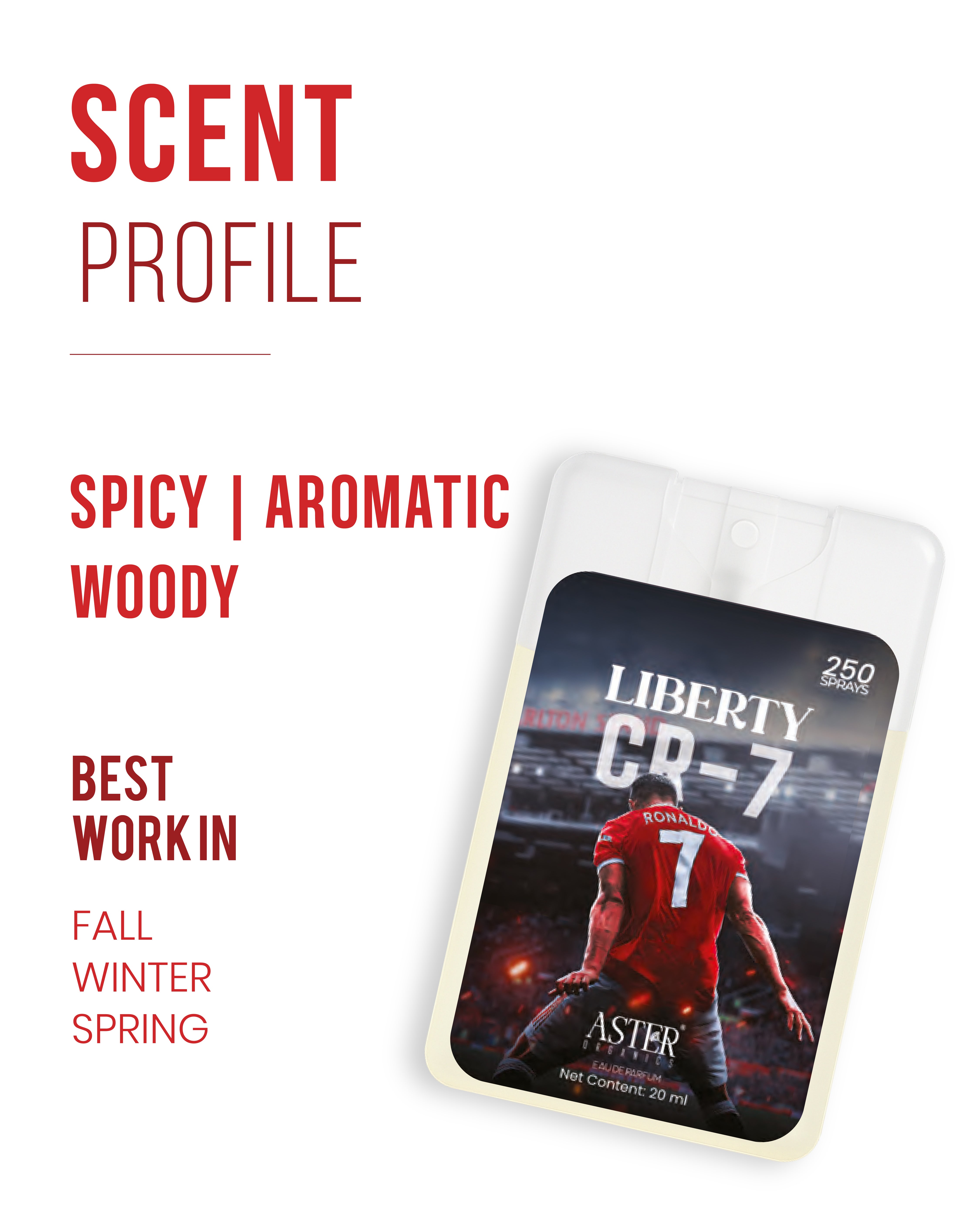 Liberty CR 7 pocket perfume for men, 20ml bottle