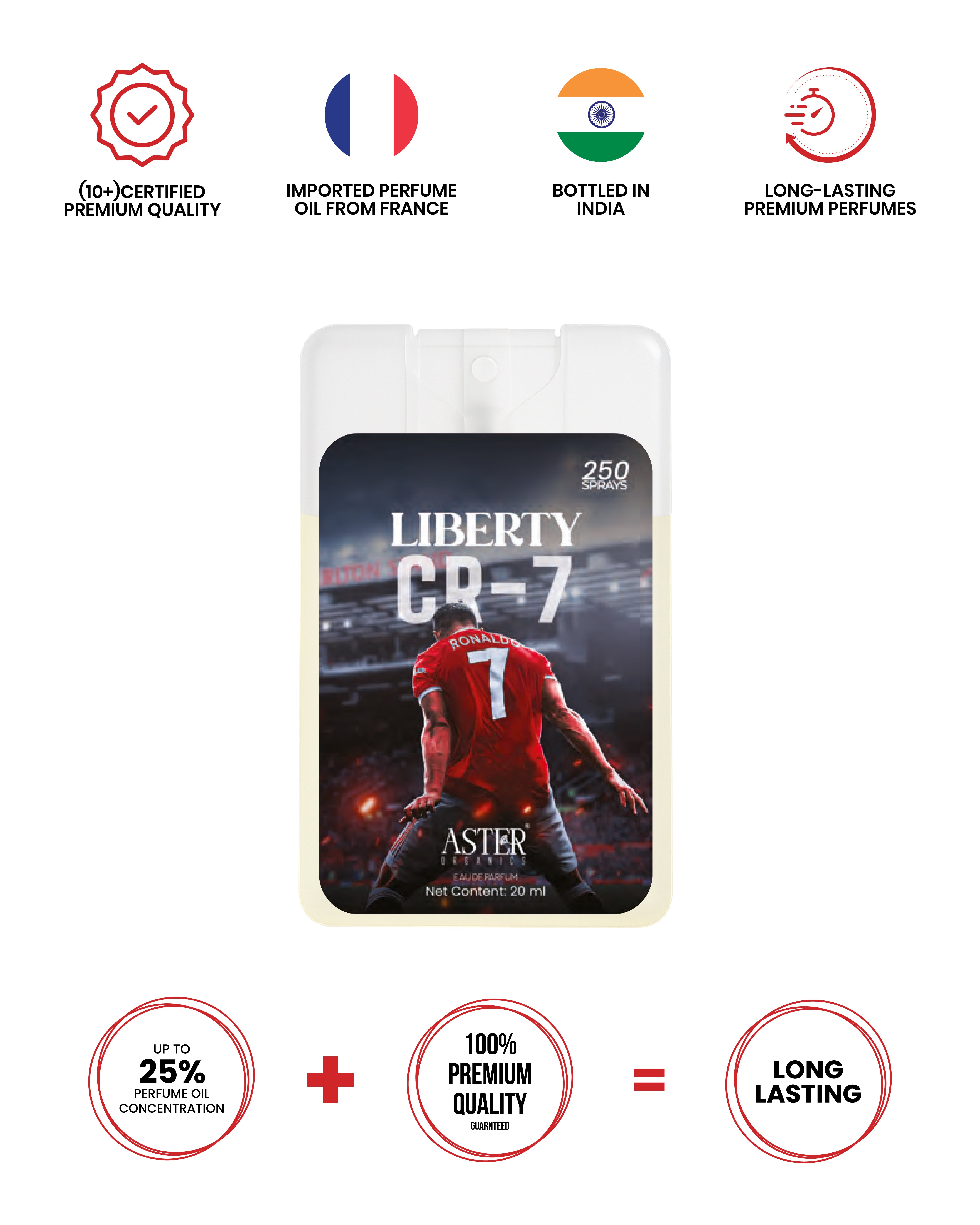 Liberty CR 7 Pocket Perfume for Men 20ml bottle