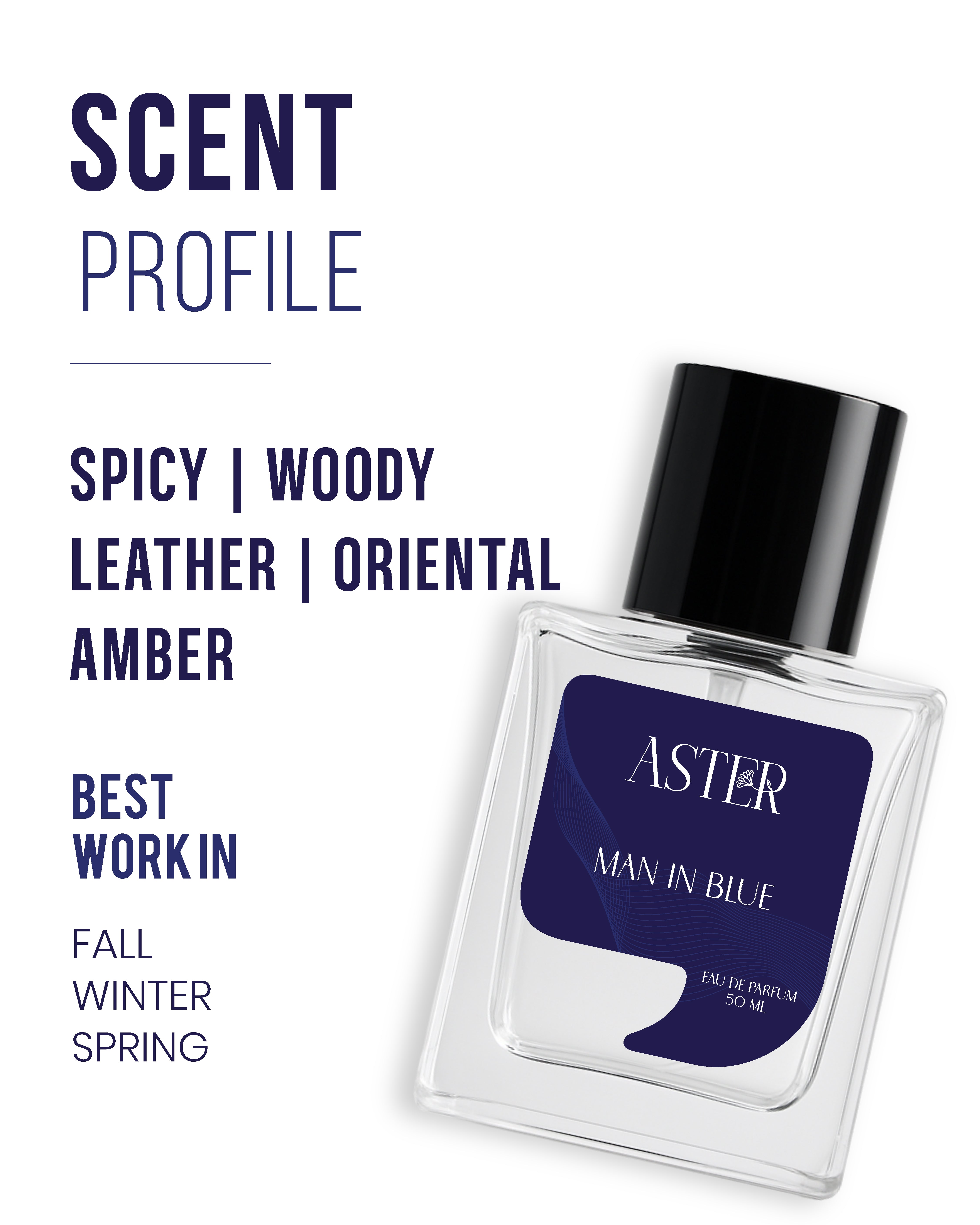 Man In Blue EDP for Men 50ml