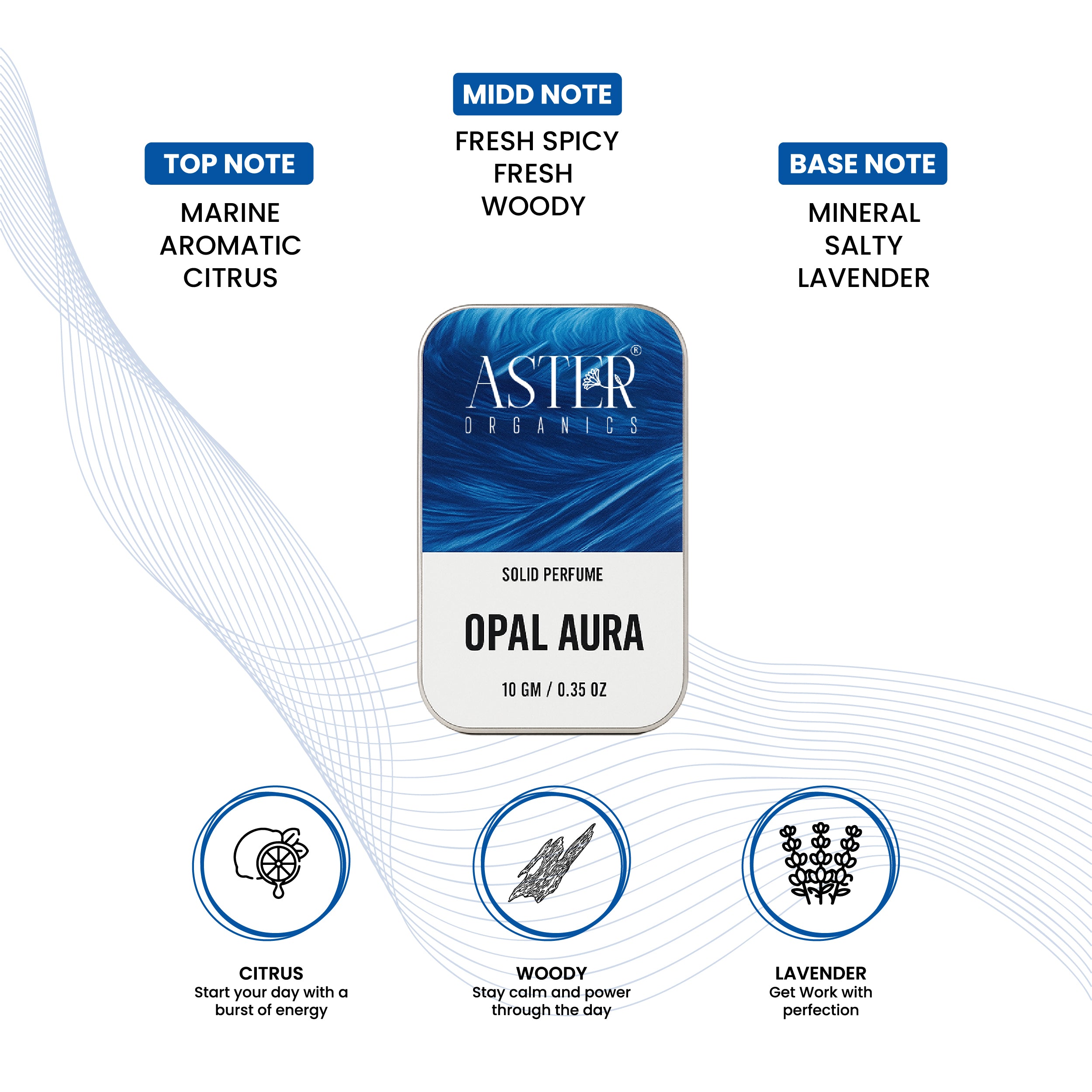 Opal Aura Solid Perfume for Men
