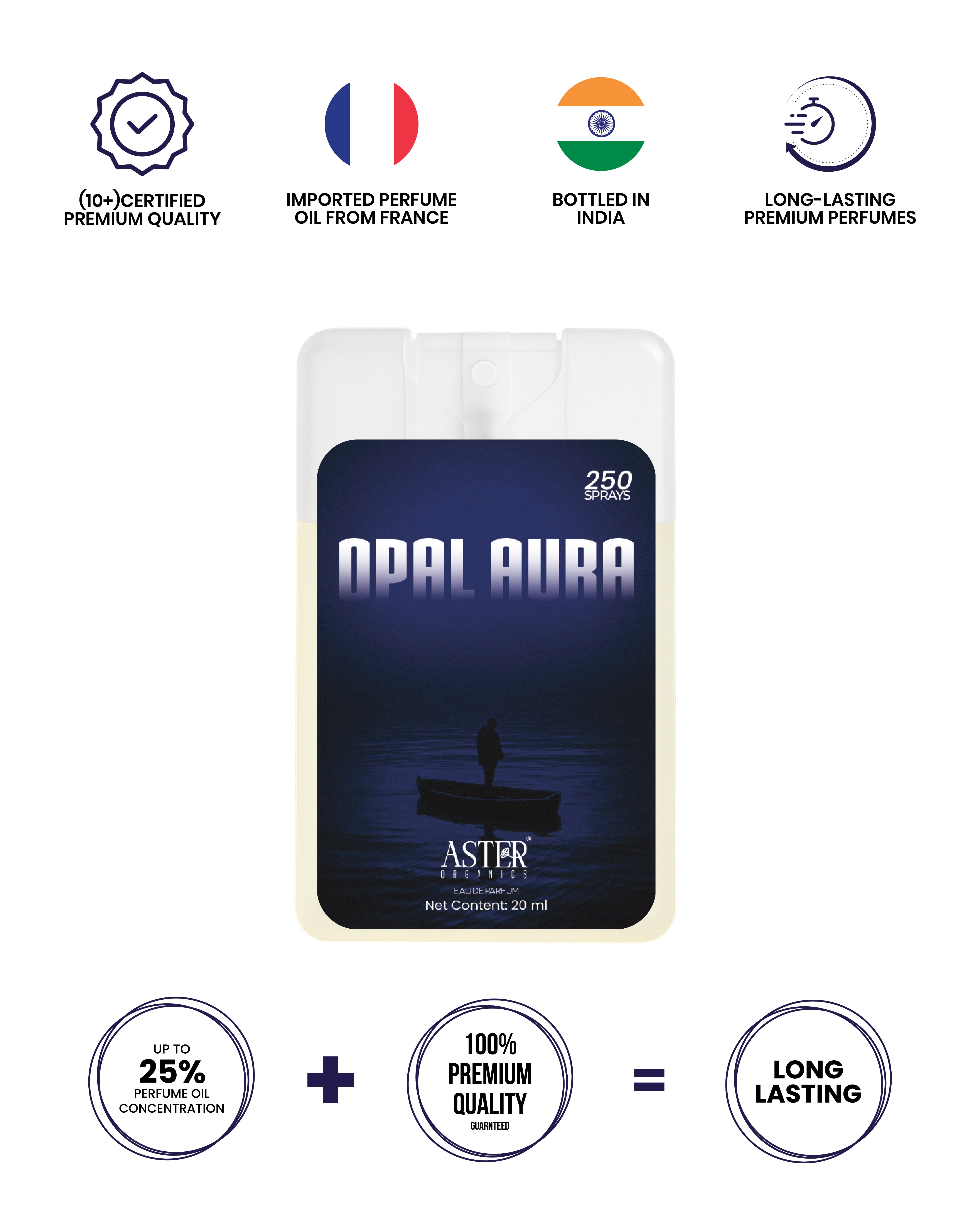 Opal Aura Pocket Perfume for Men 20ml bottle