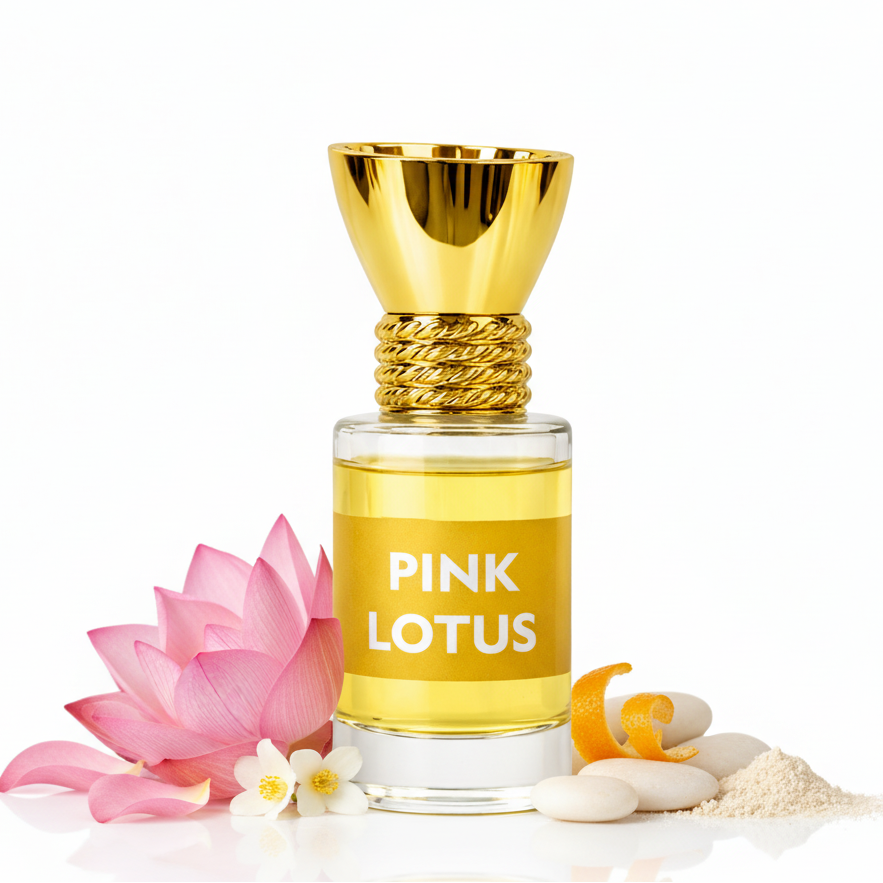 100% Organic Luxury Pink Lotus Attar - 6ml