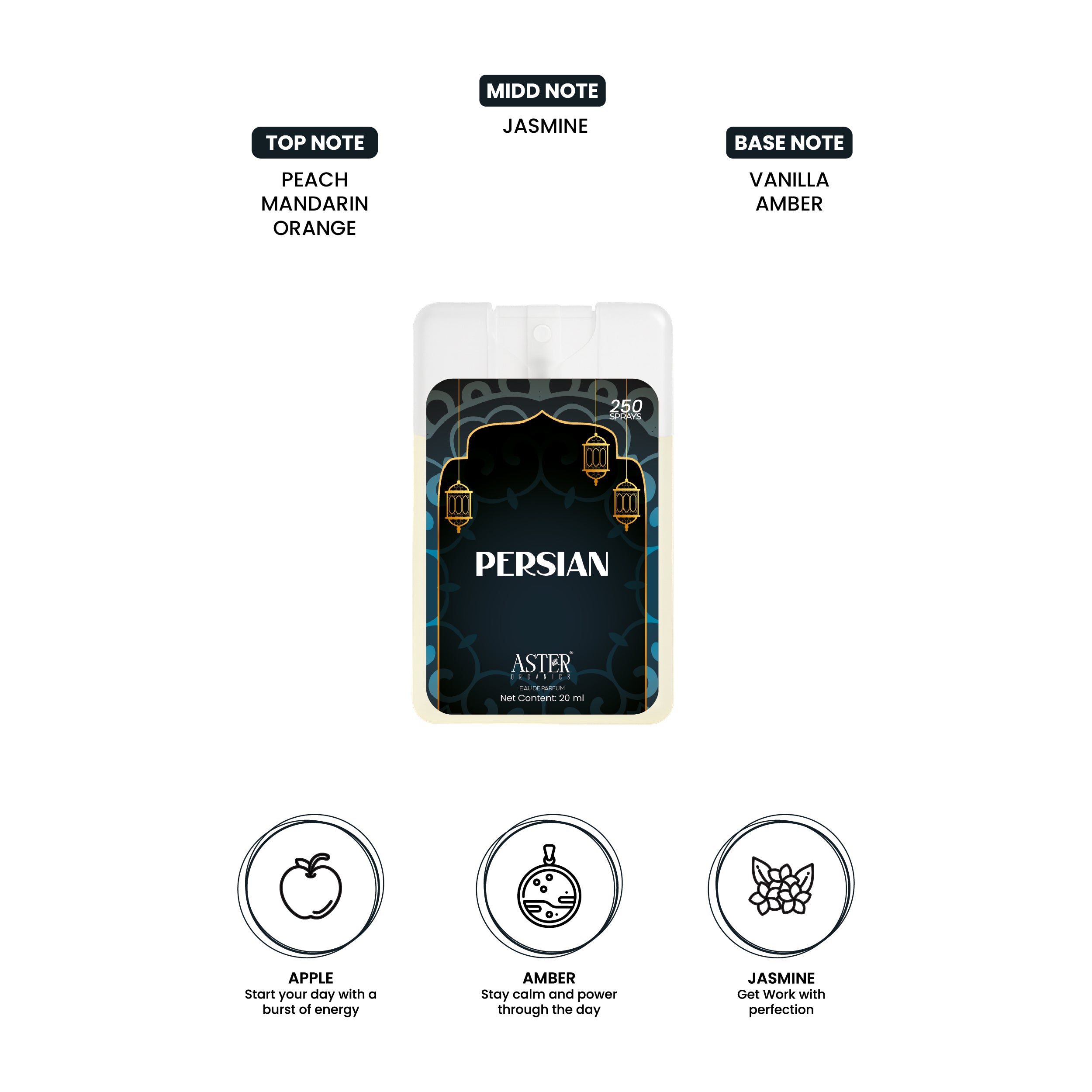 Persian Pocket Perfume for Unisex 20ml