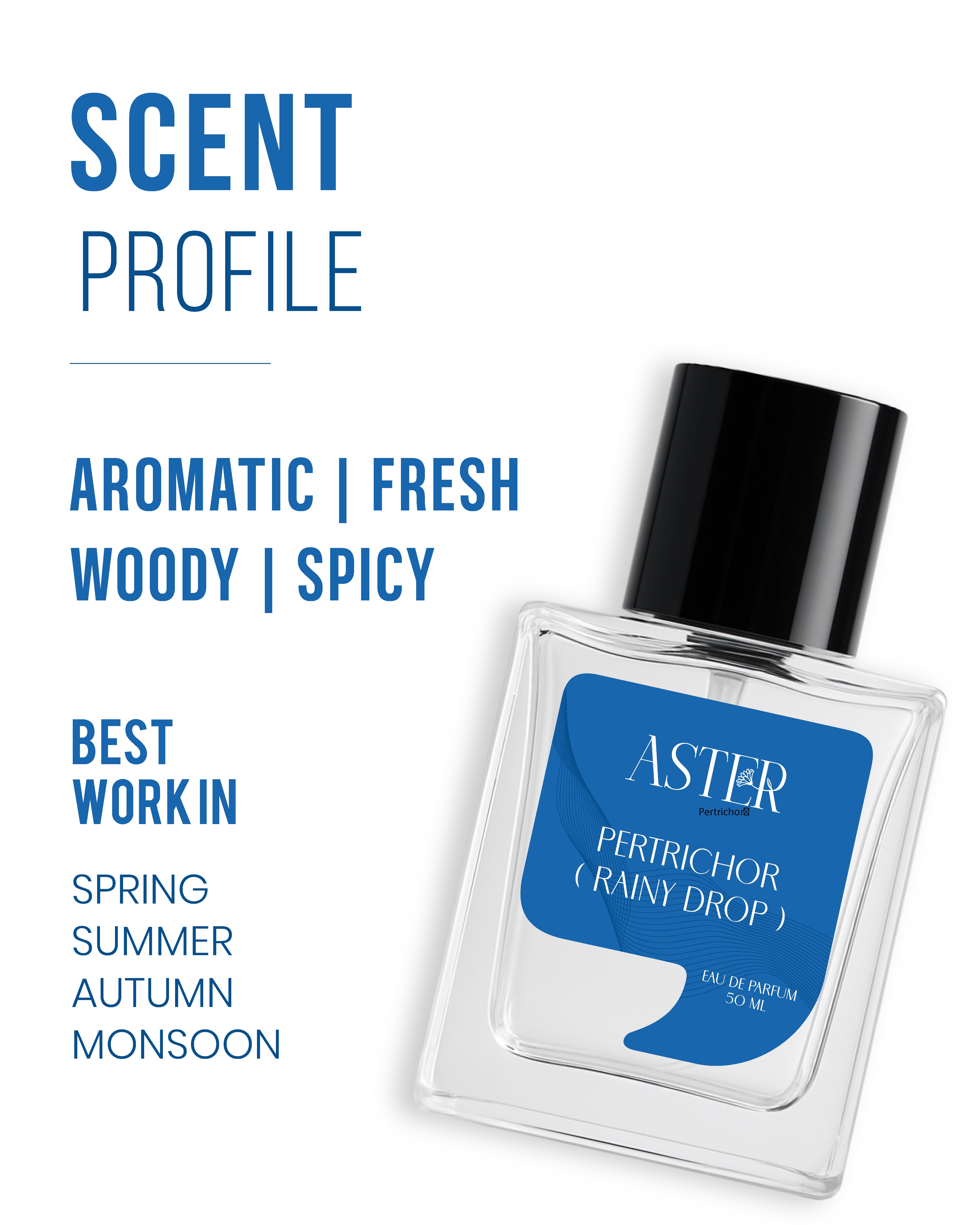 Petrichor (Rainy Drop) EDP for Men 50ml