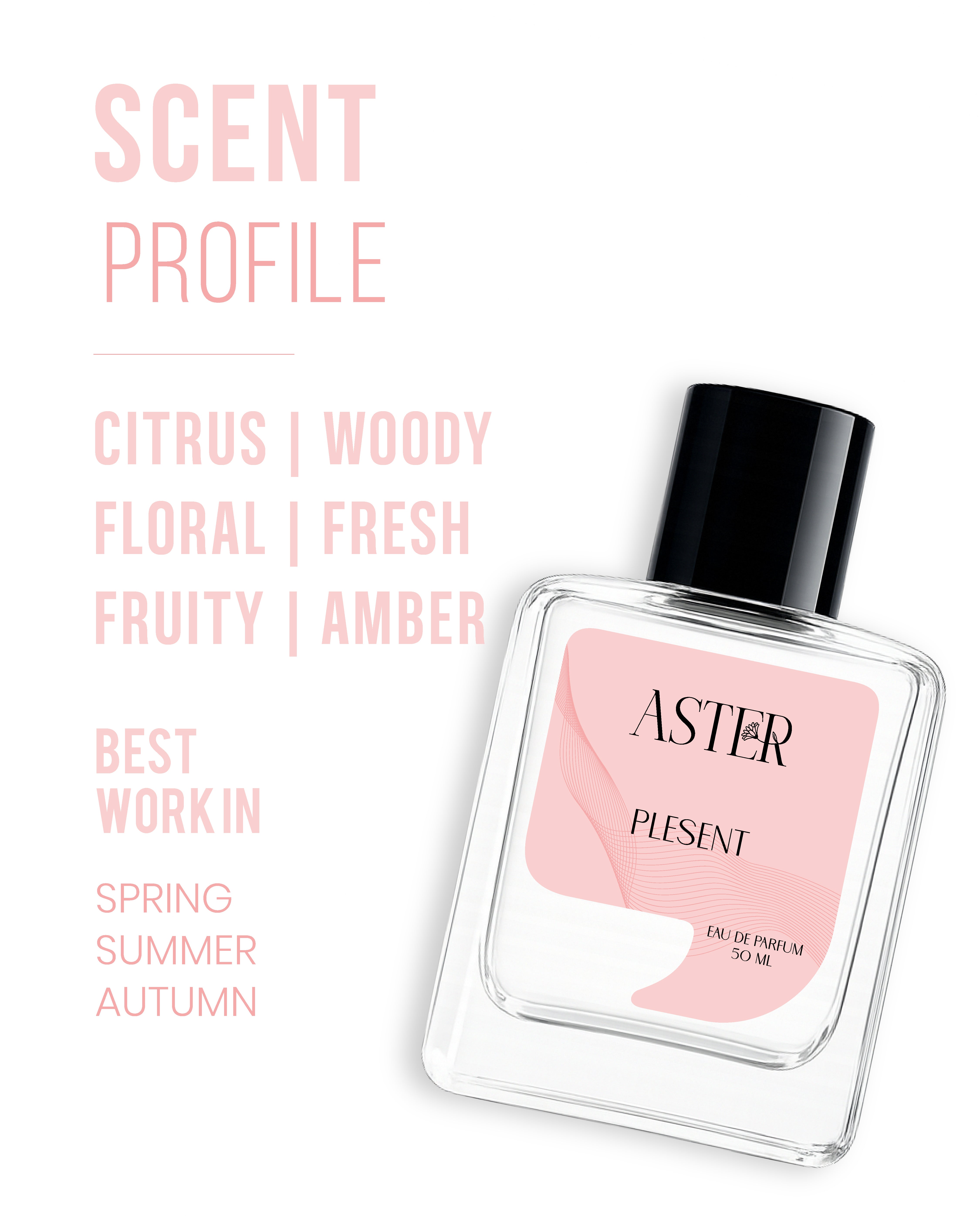 Plesent EDP for Unisex 50ml