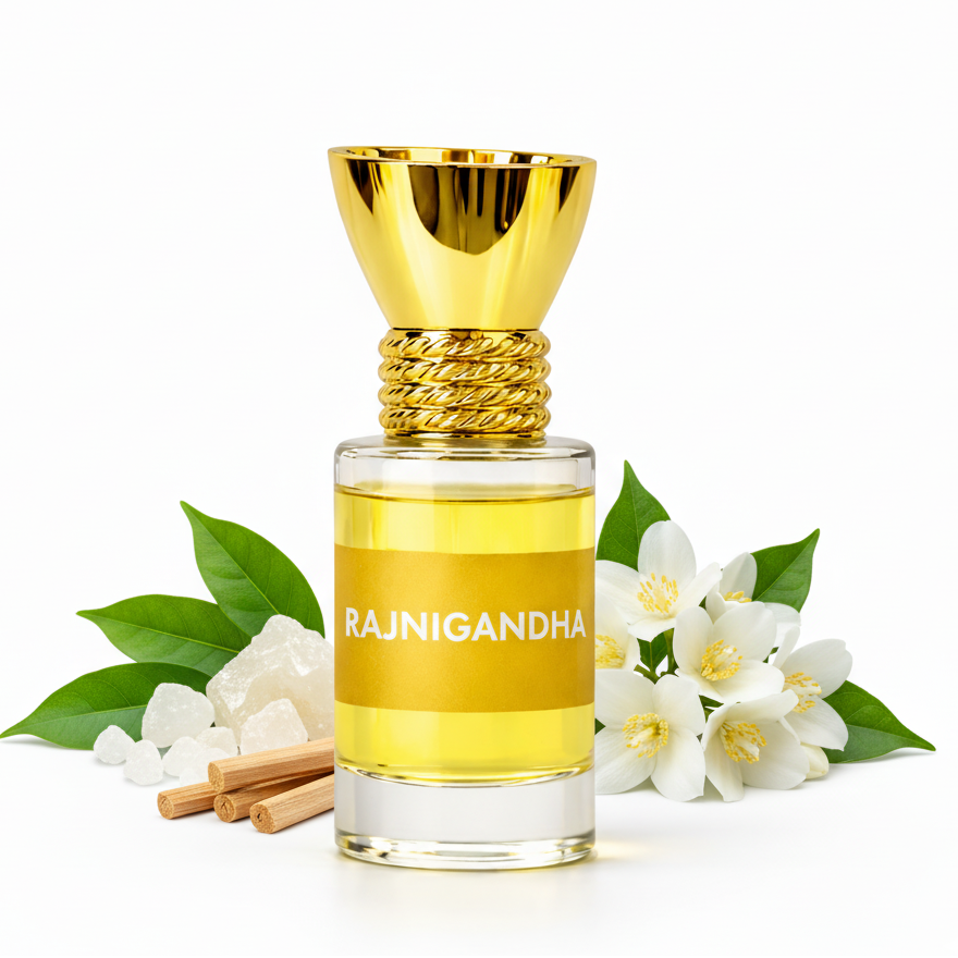 100% Organic Luxury Rajnigandha Attar - 6ml