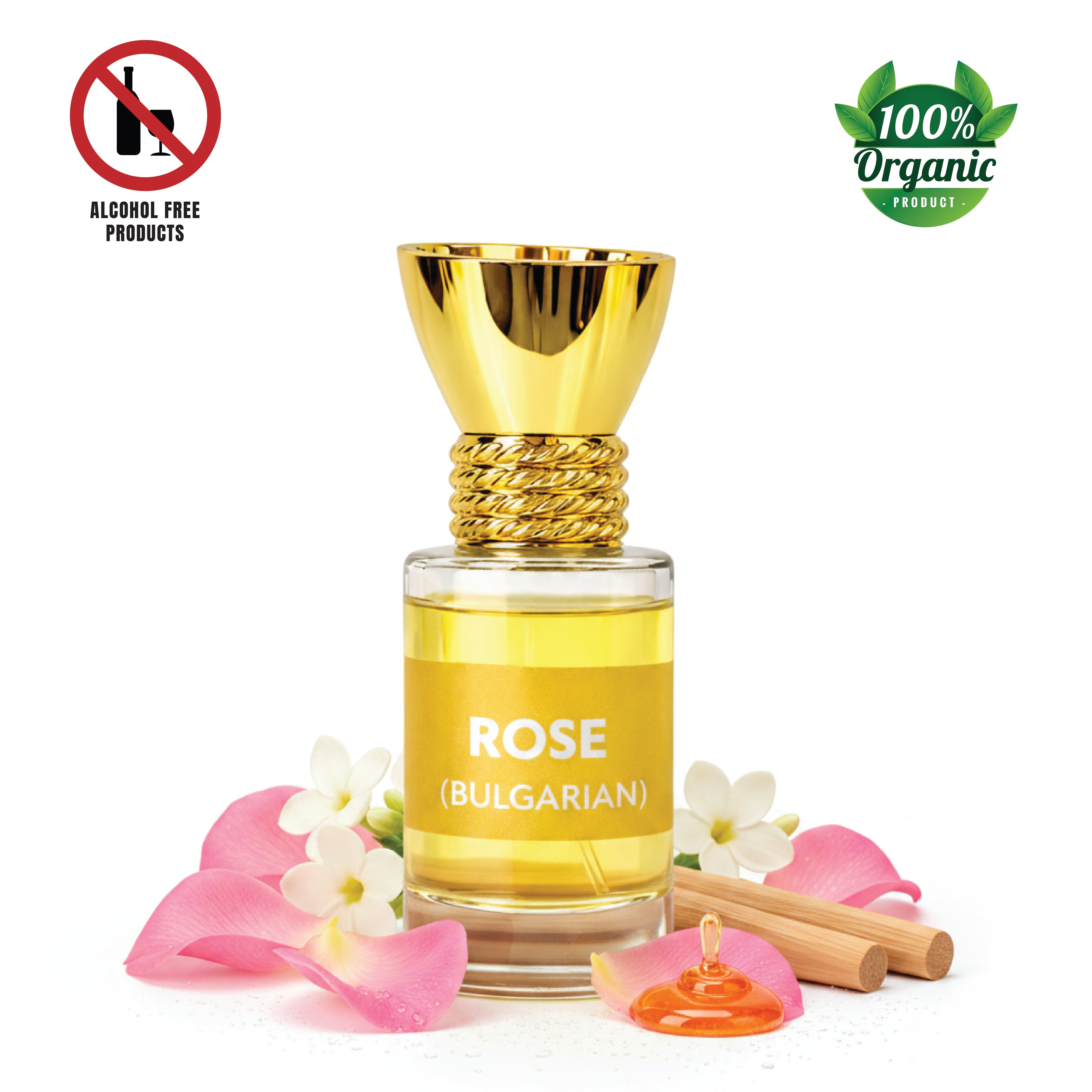 100% Organic Luxury ROSE (BULGARIAN) Attar - 6ml