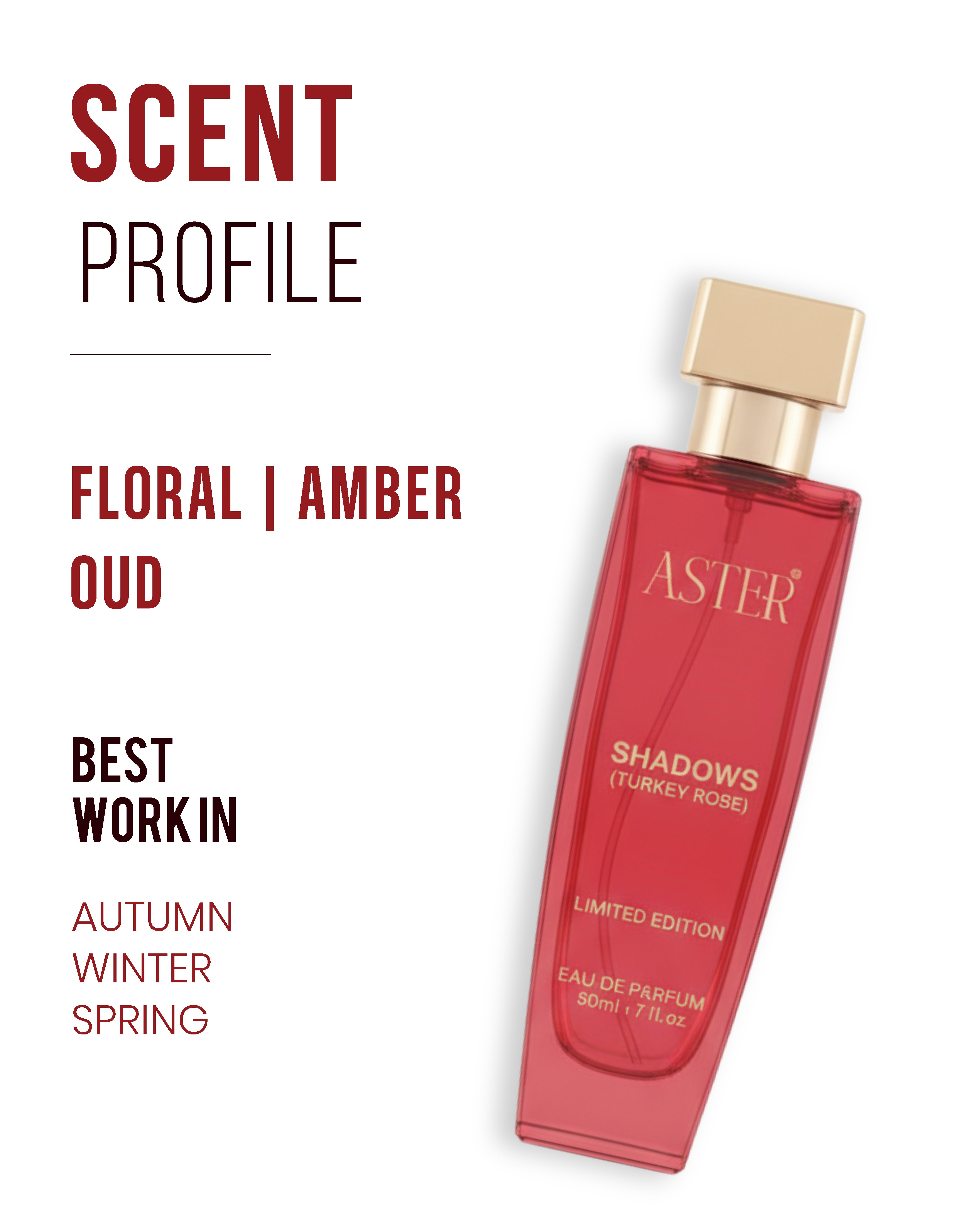 Shadows Turkey Rose EDP for Woman 100ml bottle