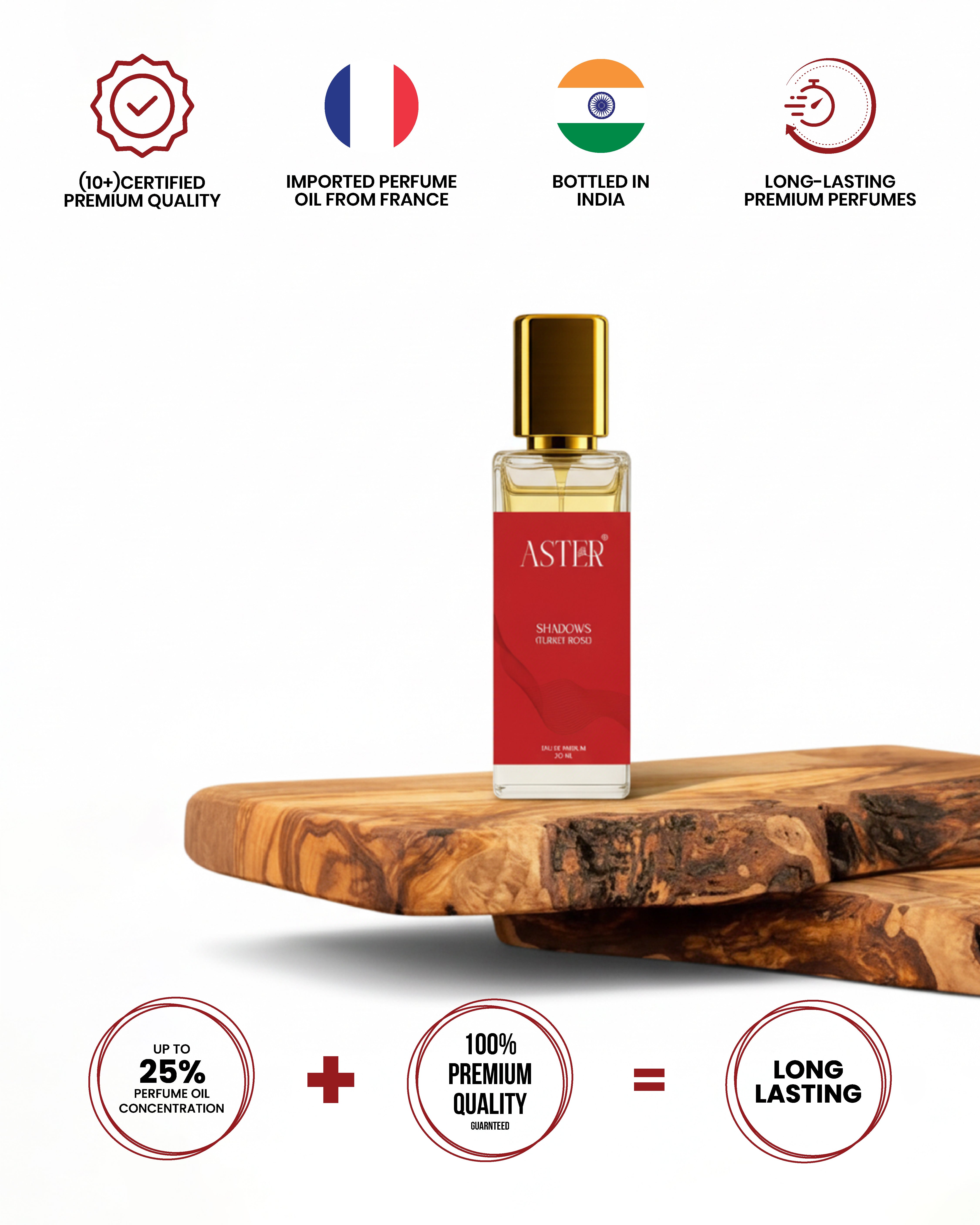 Shadows Turkey Rose EDP for Woman 20ml perfume bottle