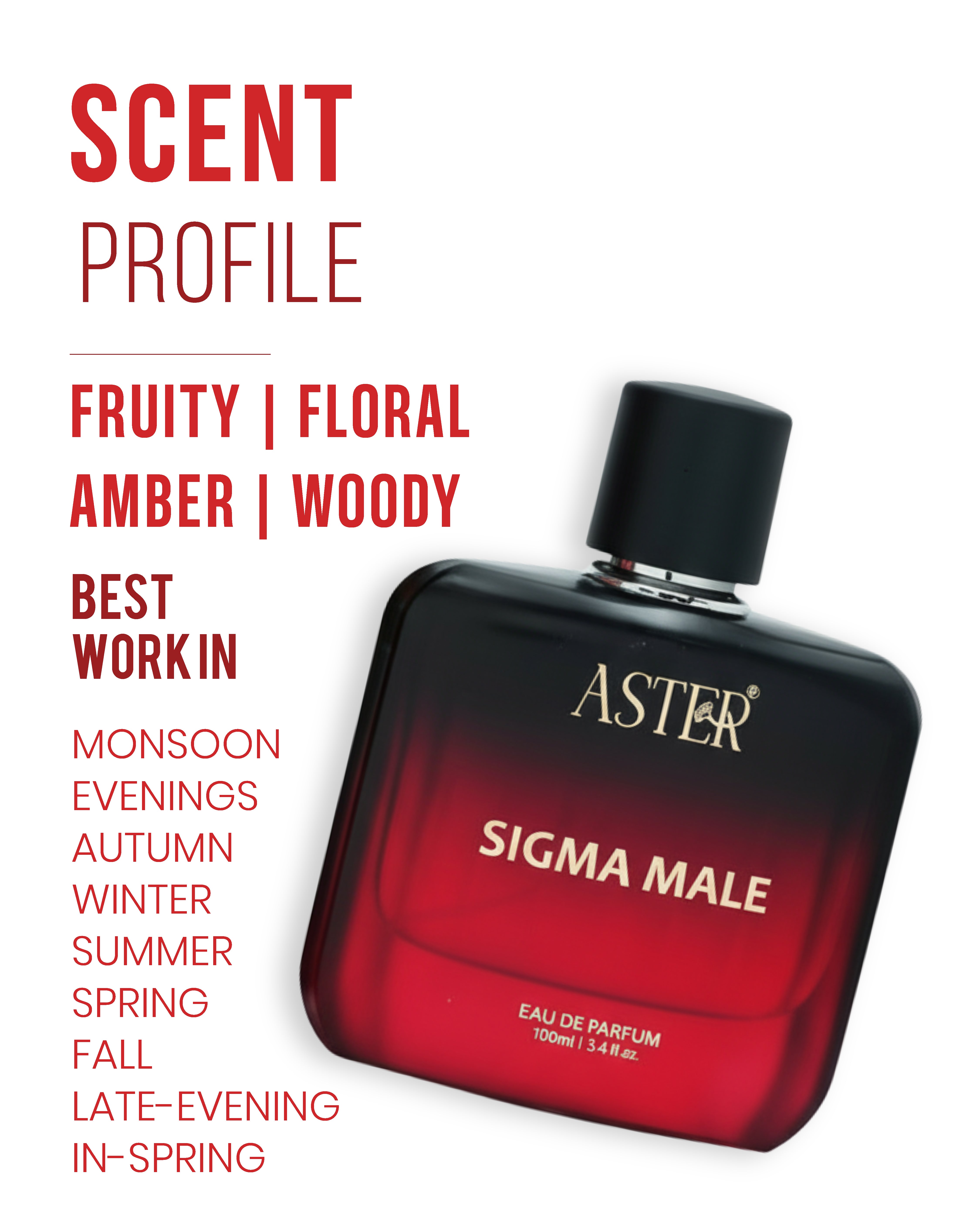 Sigma Male EDP for Men 100ml bottle