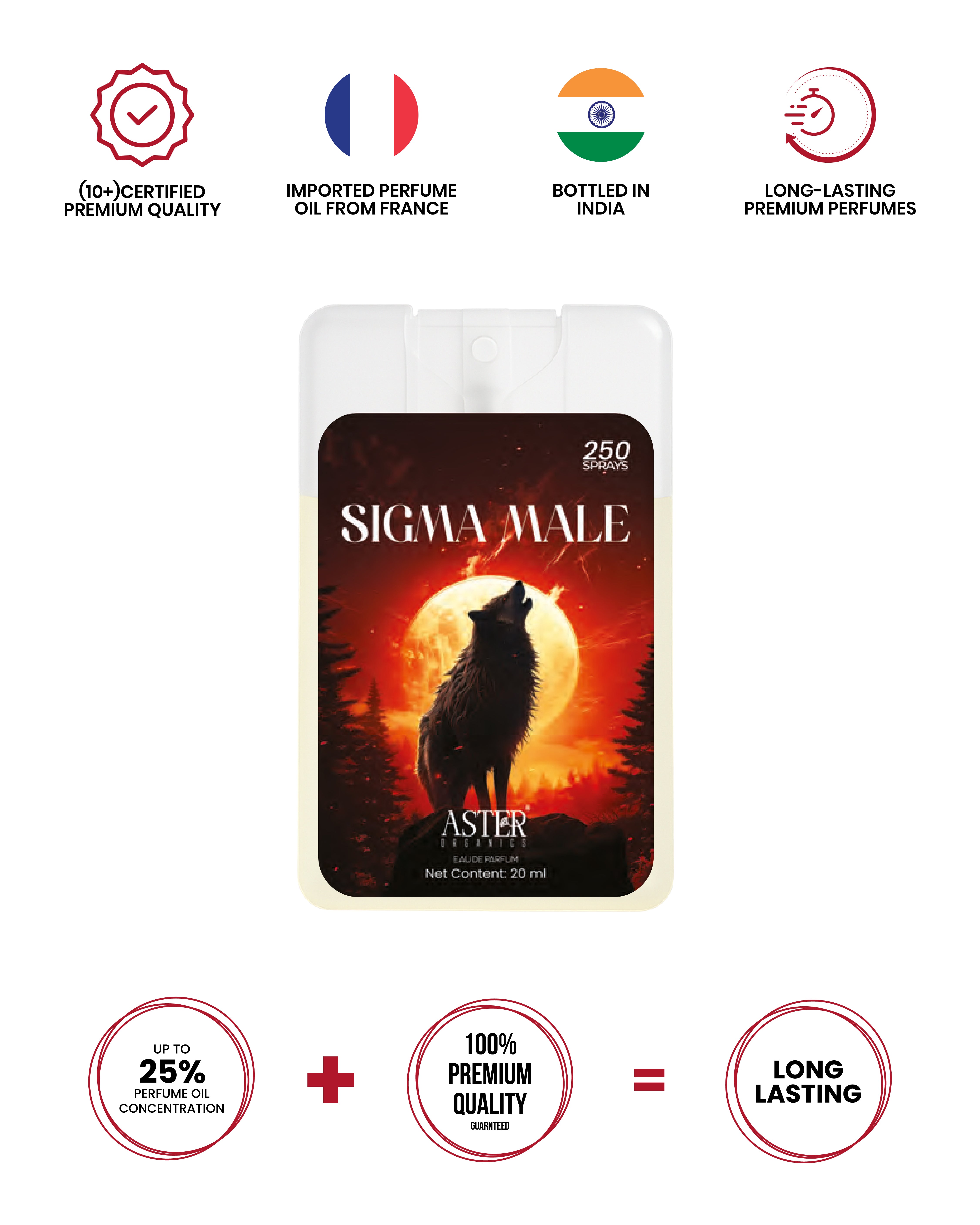 Sigma Male Pocket Perfume for Men 20ml bottle
