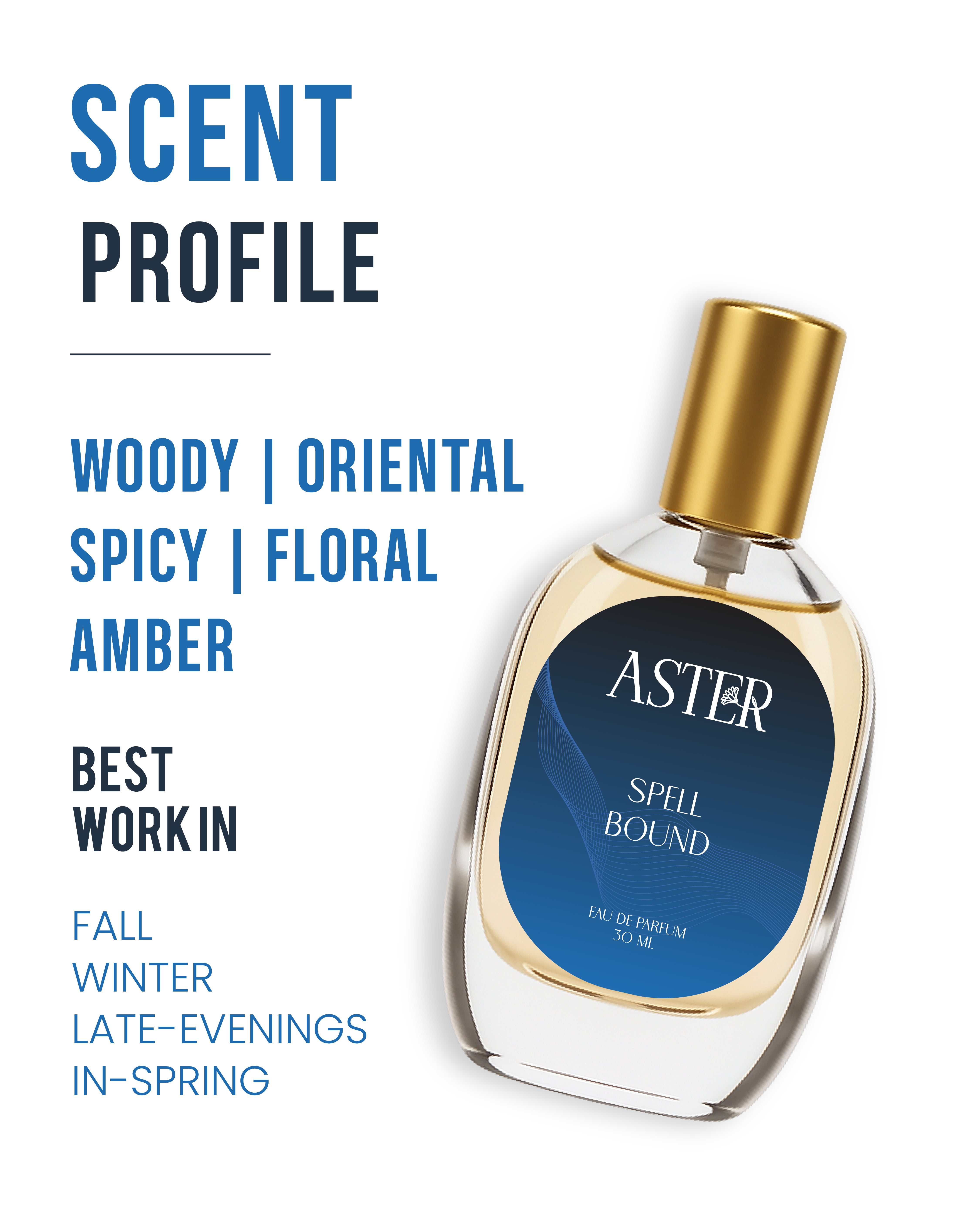 100% Organic Spellbound for Oud 30ml perfume bottle
