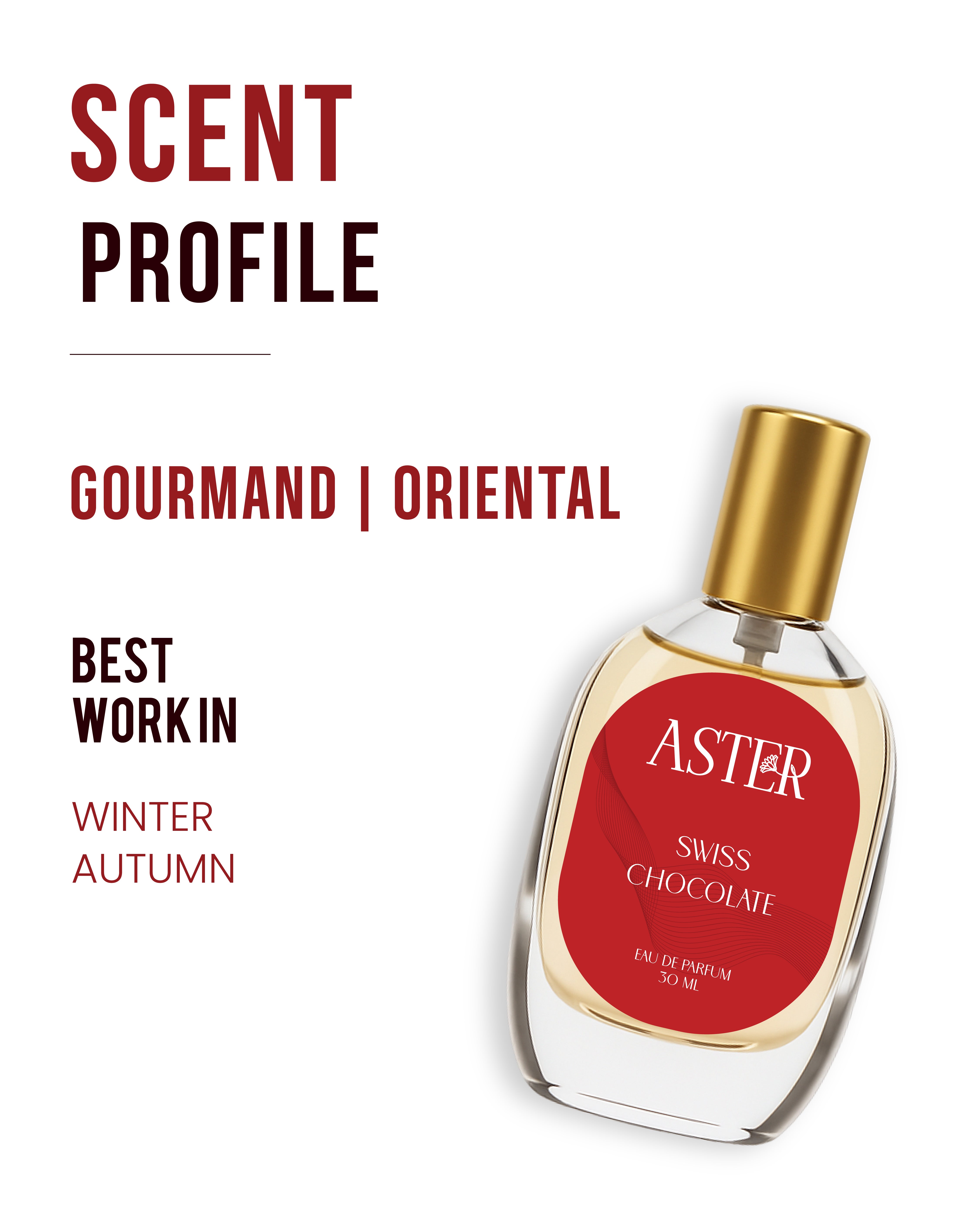 100% Organic Swiss Chocolate for Woman 30ml