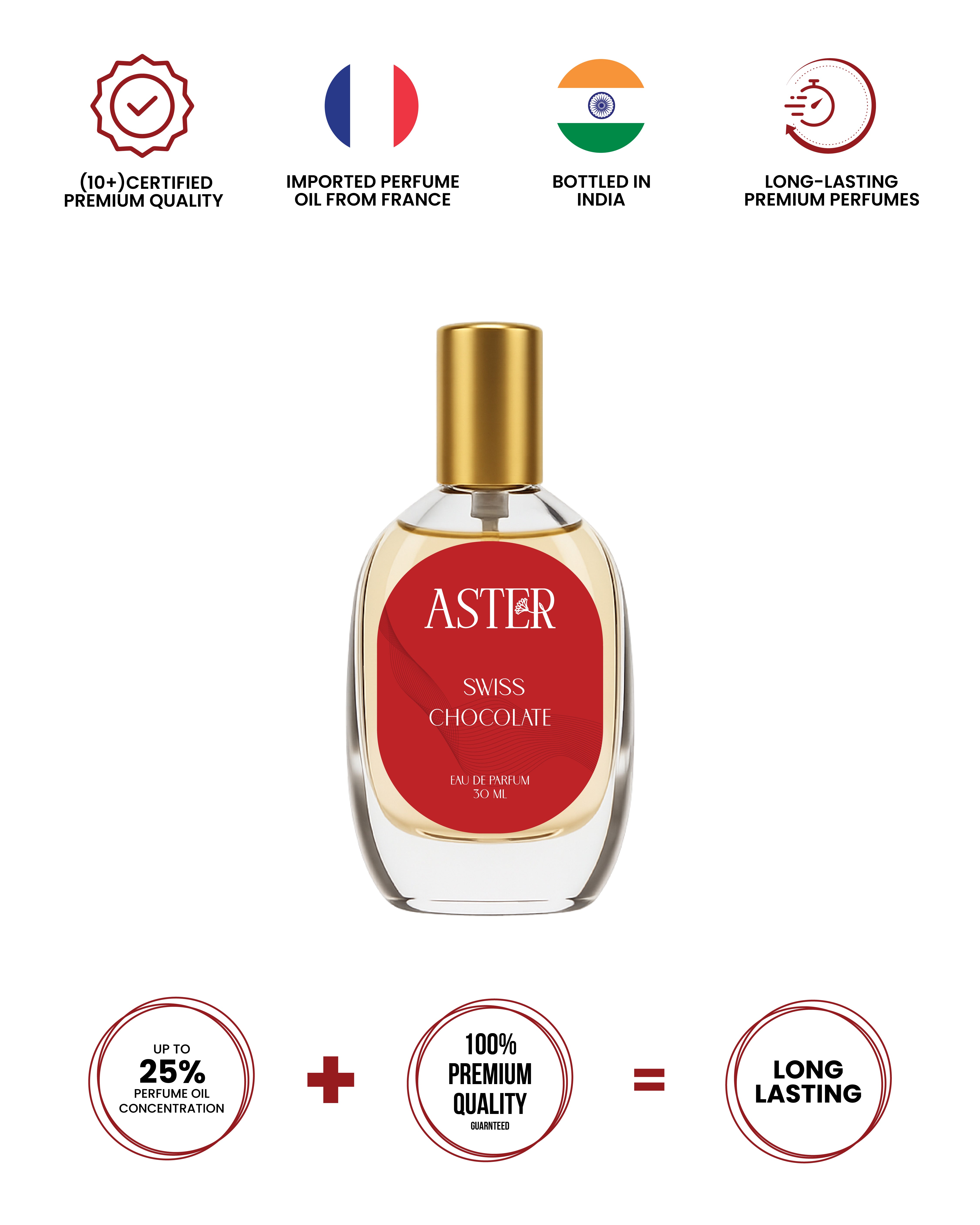 100% Organic Swiss Chocolate for Woman 30ml