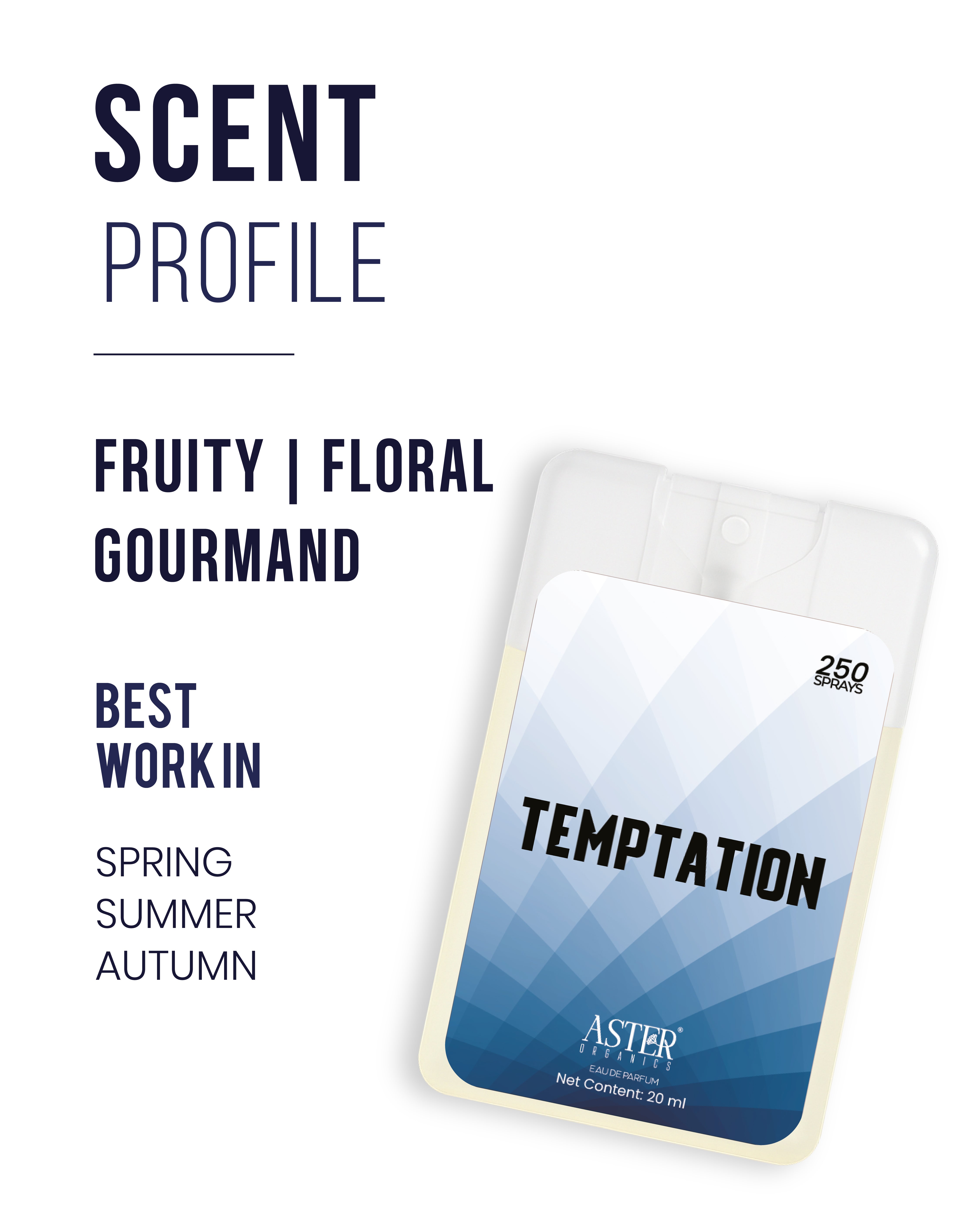 Temptation Pocket Perfume unisex 20ml bottle