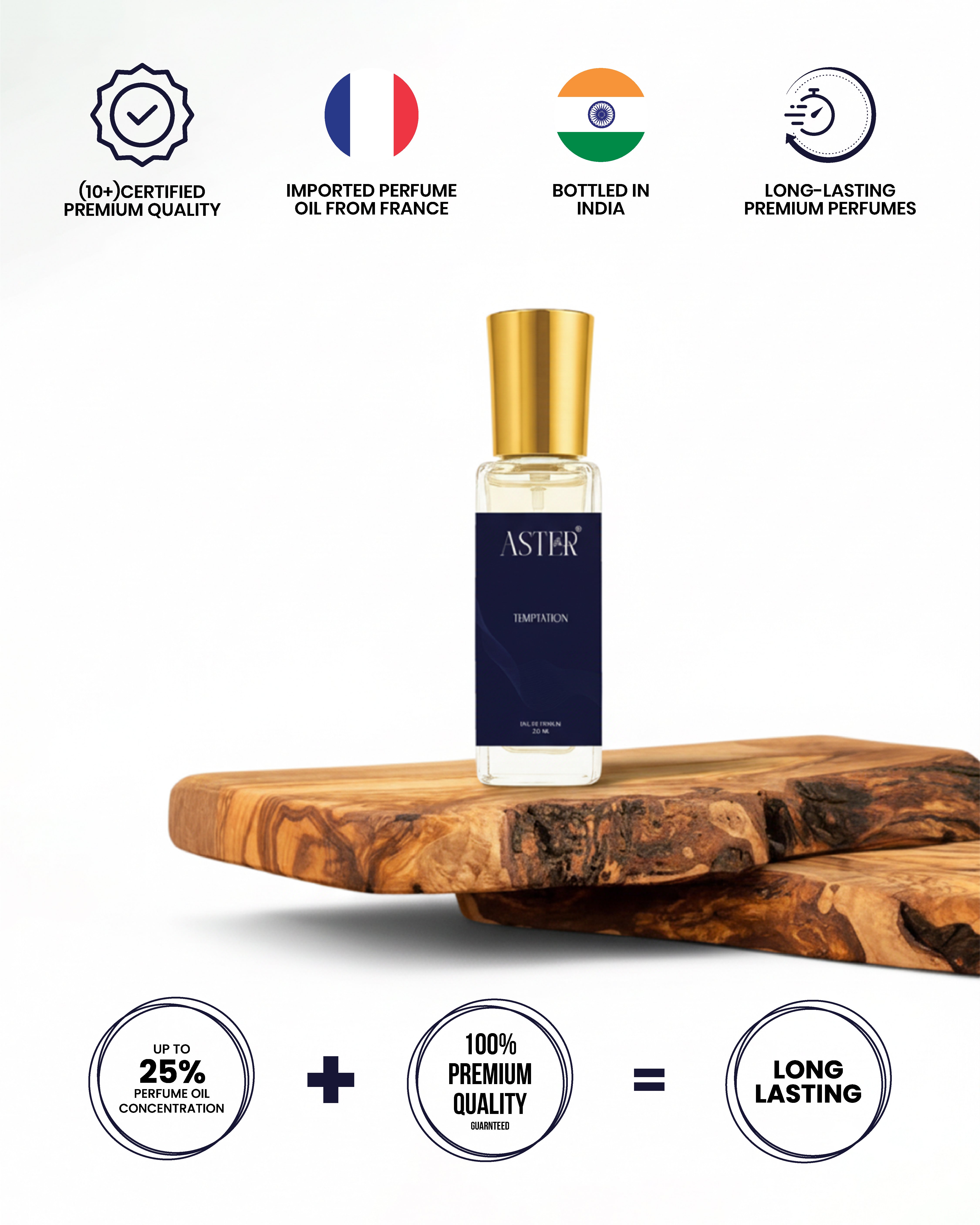 Bottle of Temptation EDP for Unisex 20ml perfume