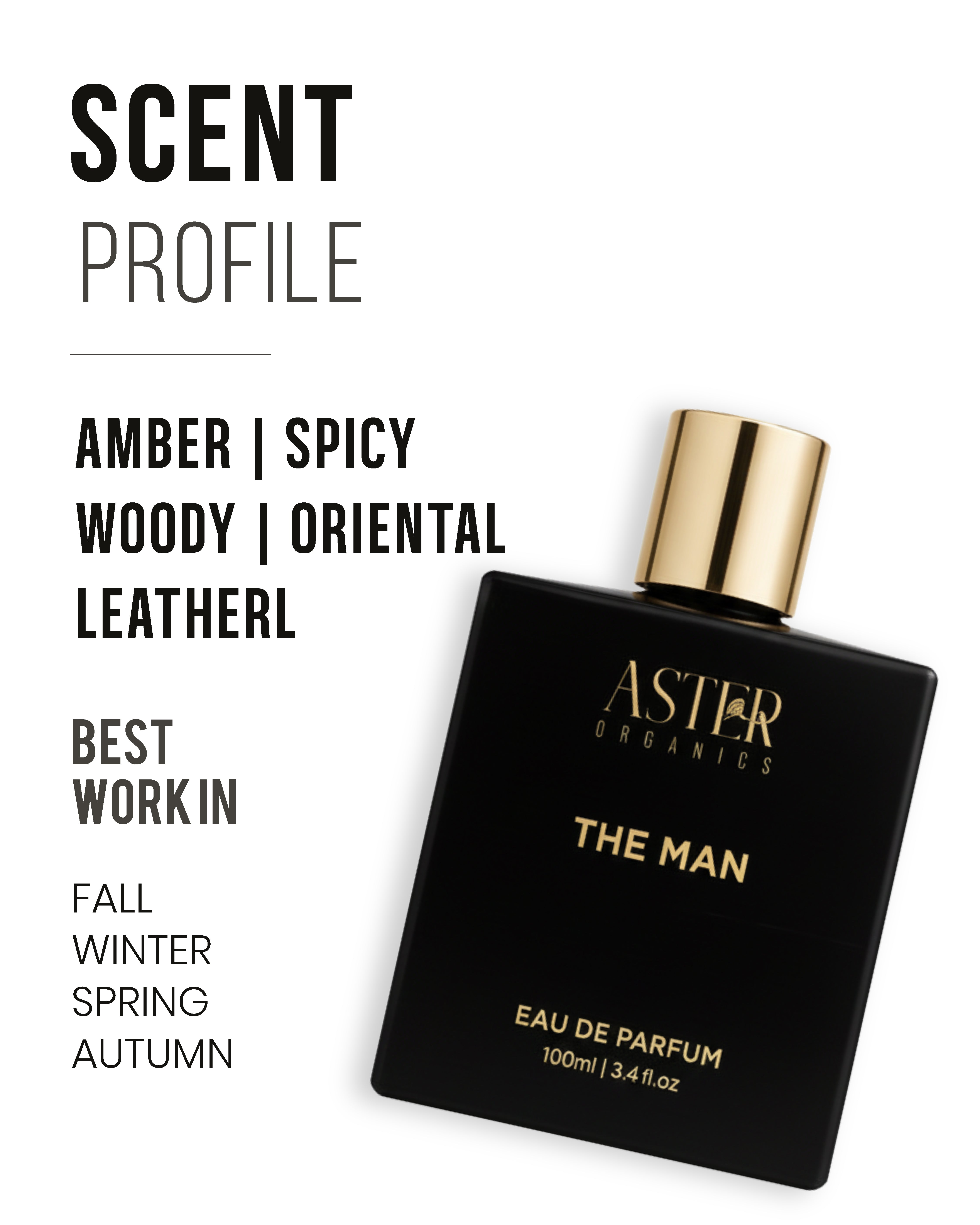 The Man EDP for Men 100ml - Aster Organics