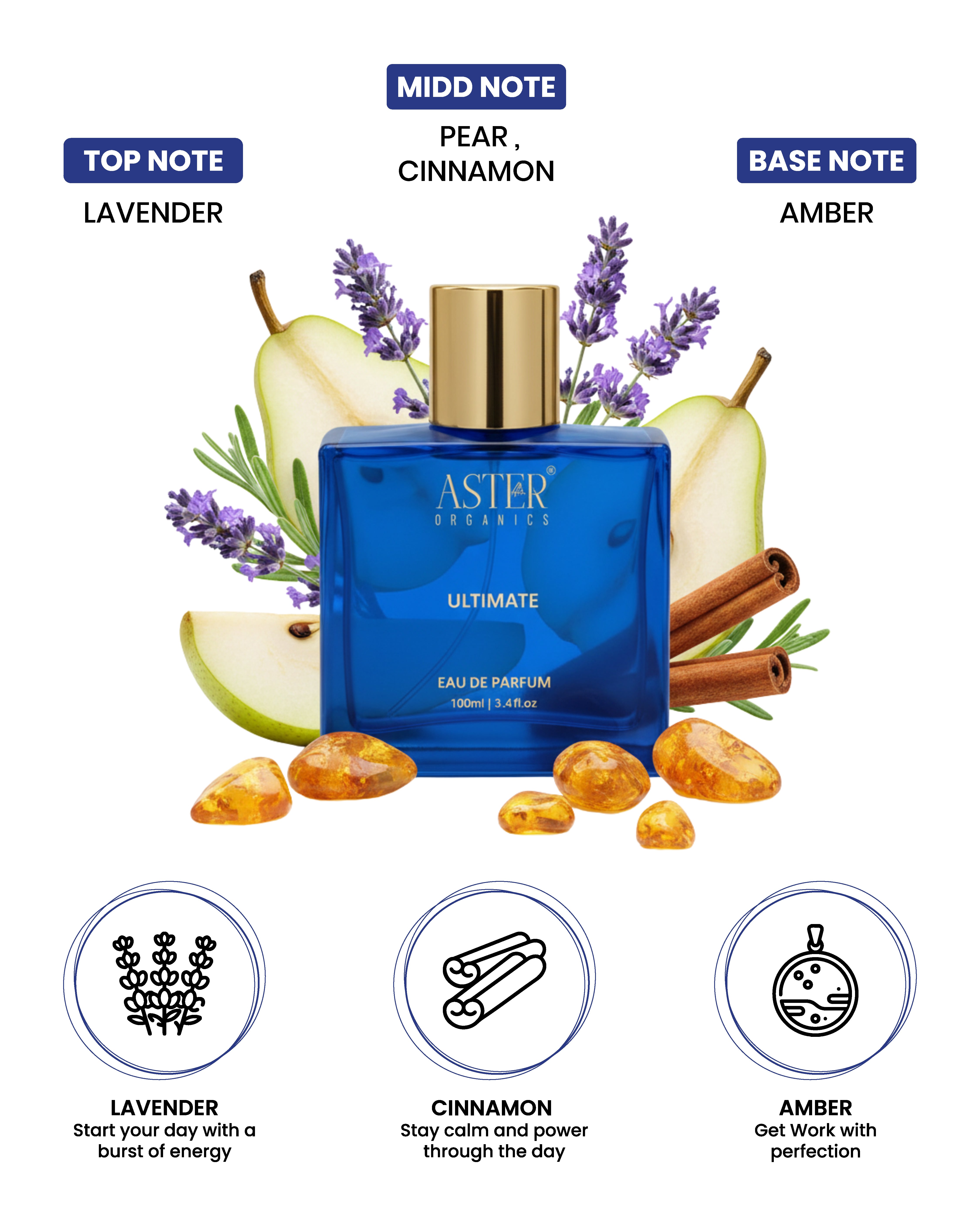 Ultimate EDP for Men 100ml - Aster Organics