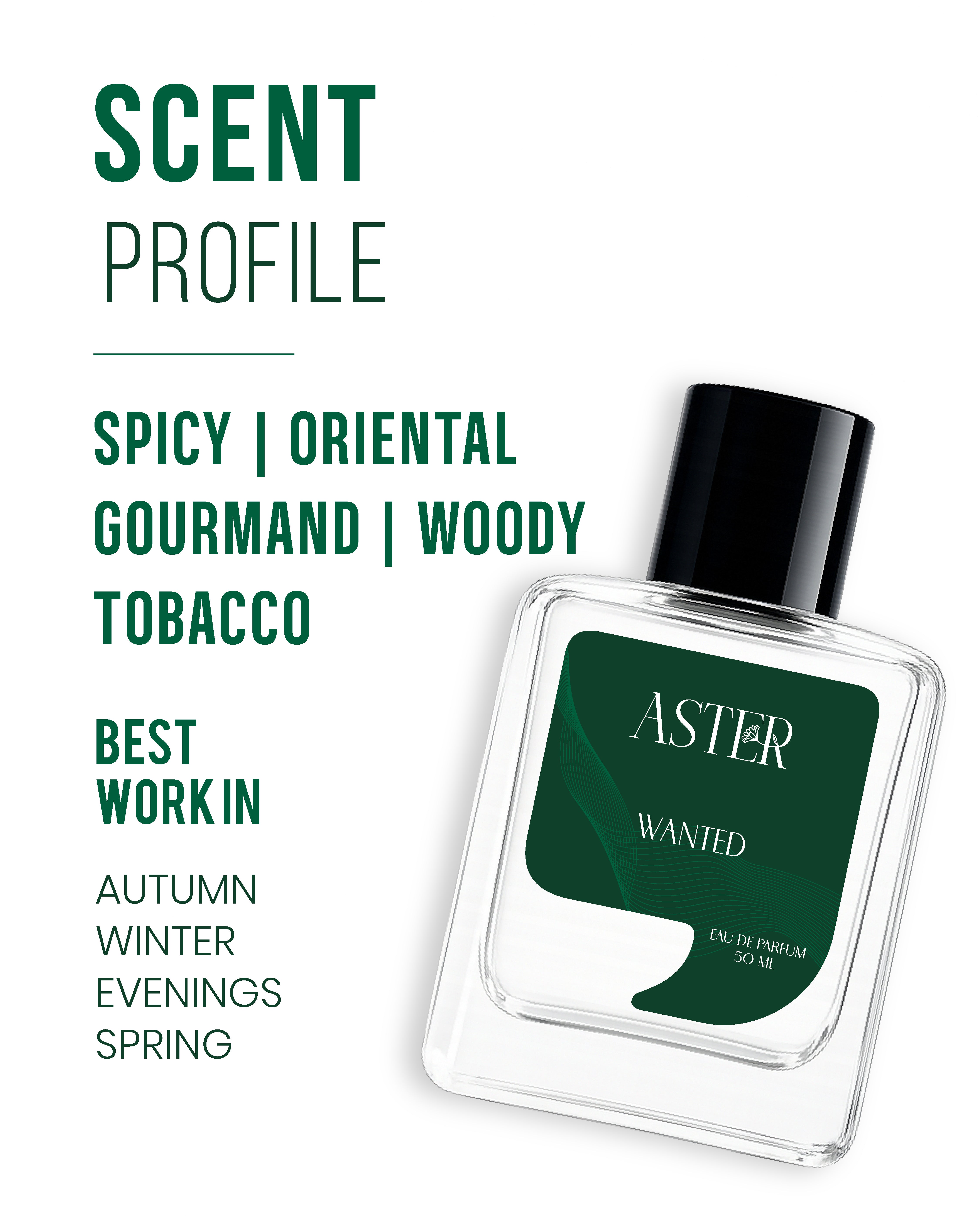 Wanted EDP for Unisex 50ml