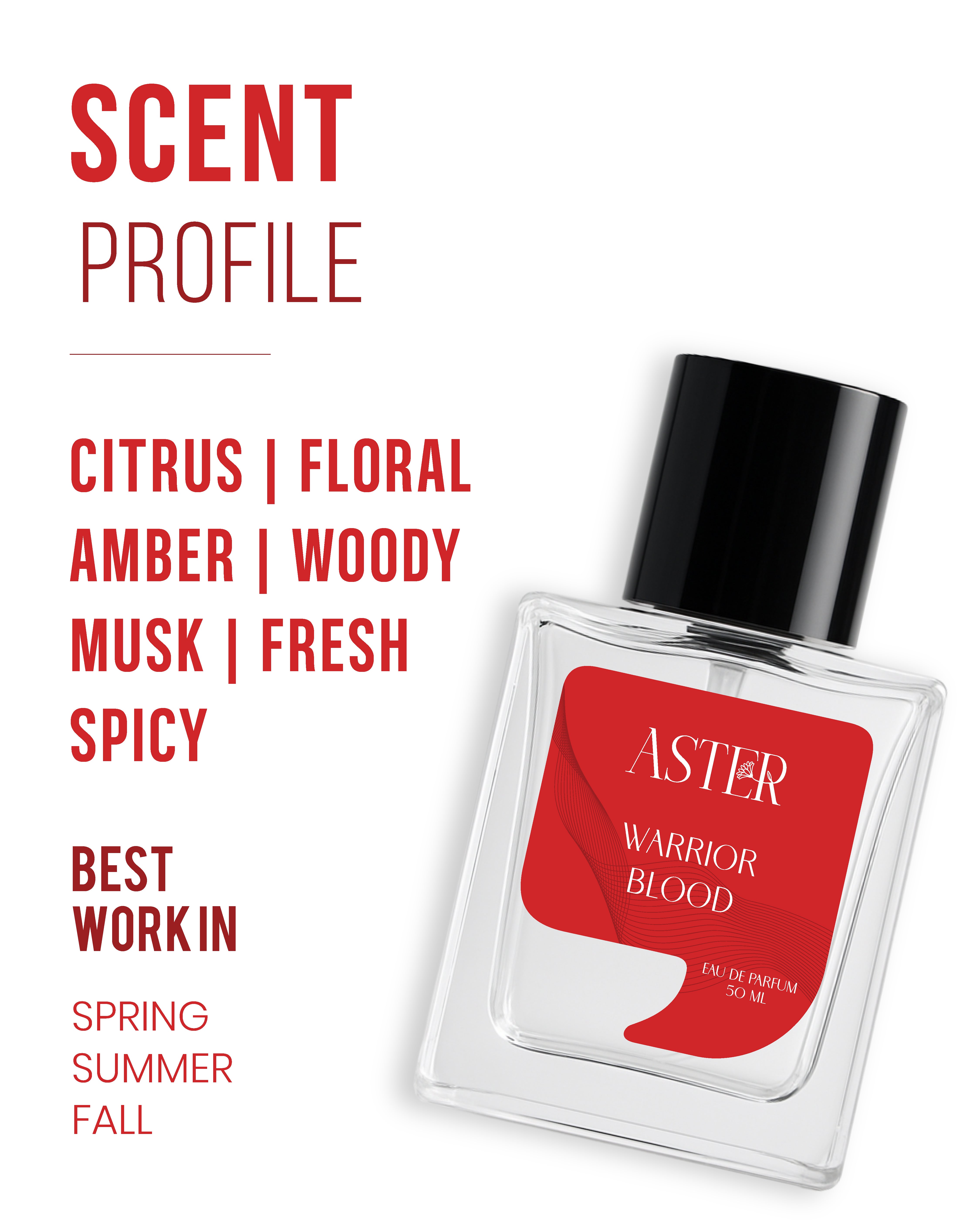 Warrior Blood EDP for Men 50ml