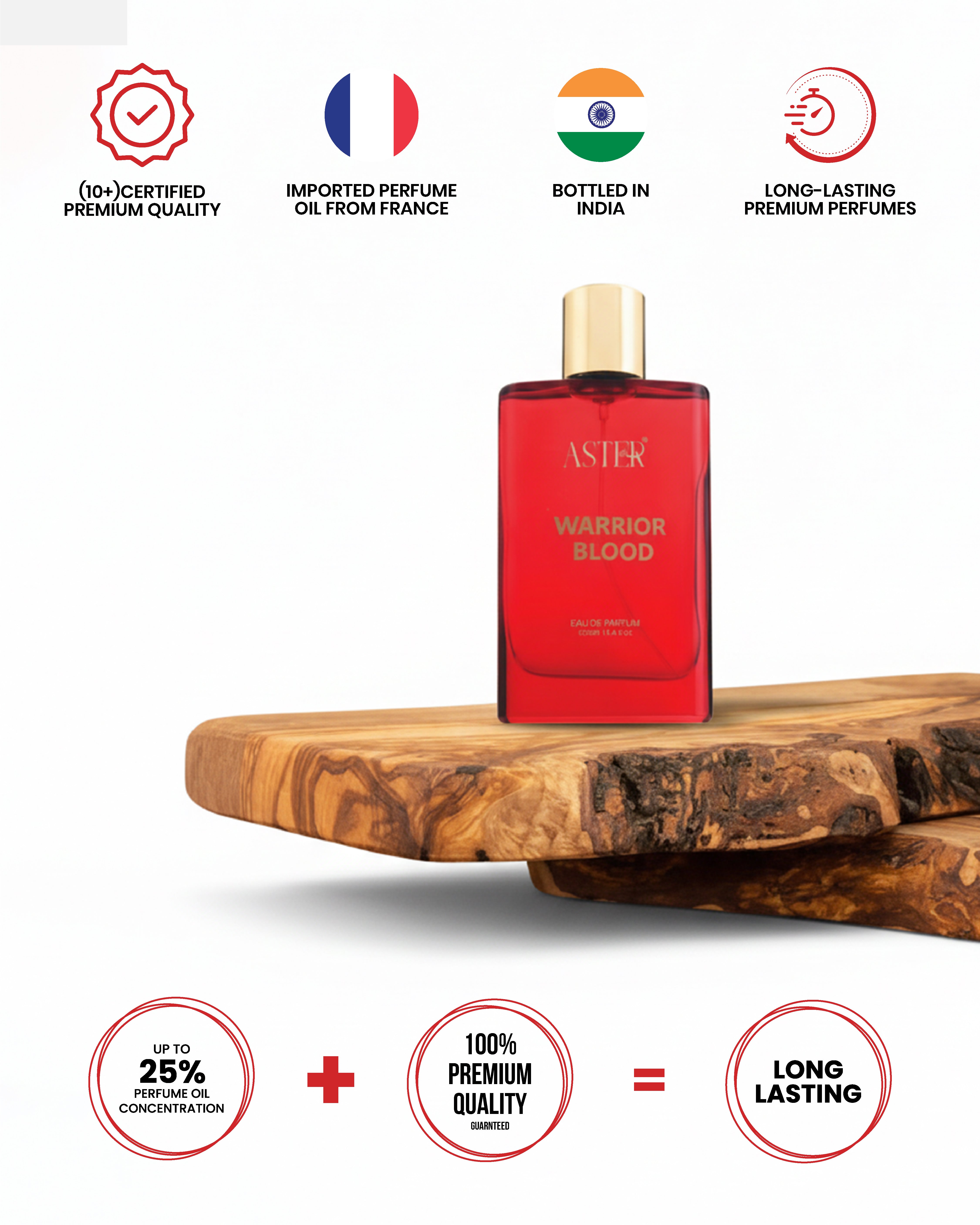 Warrior Blood EDP for Men 100ml bottle
