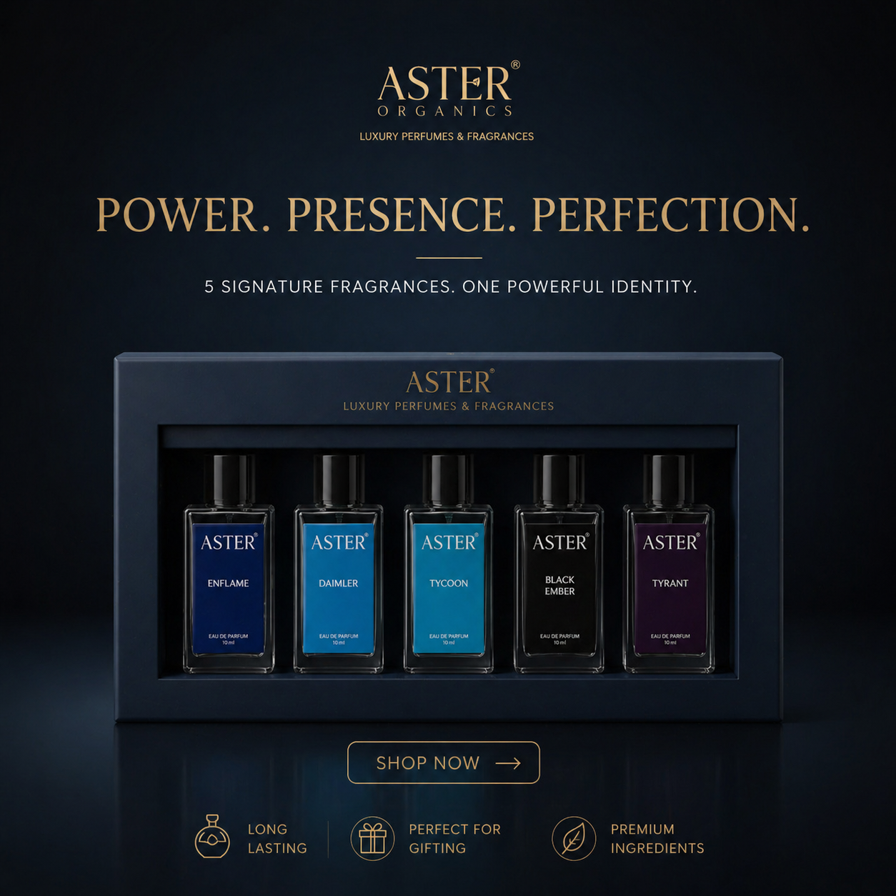 Customised Luxury Premium Perfume Combo Box - 5 x 8ml