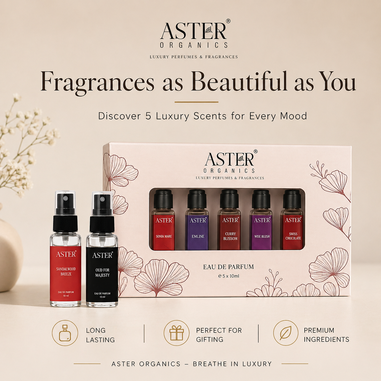 Customised Luxury Exclusive Perfume Combo Box - 5 x 8ml