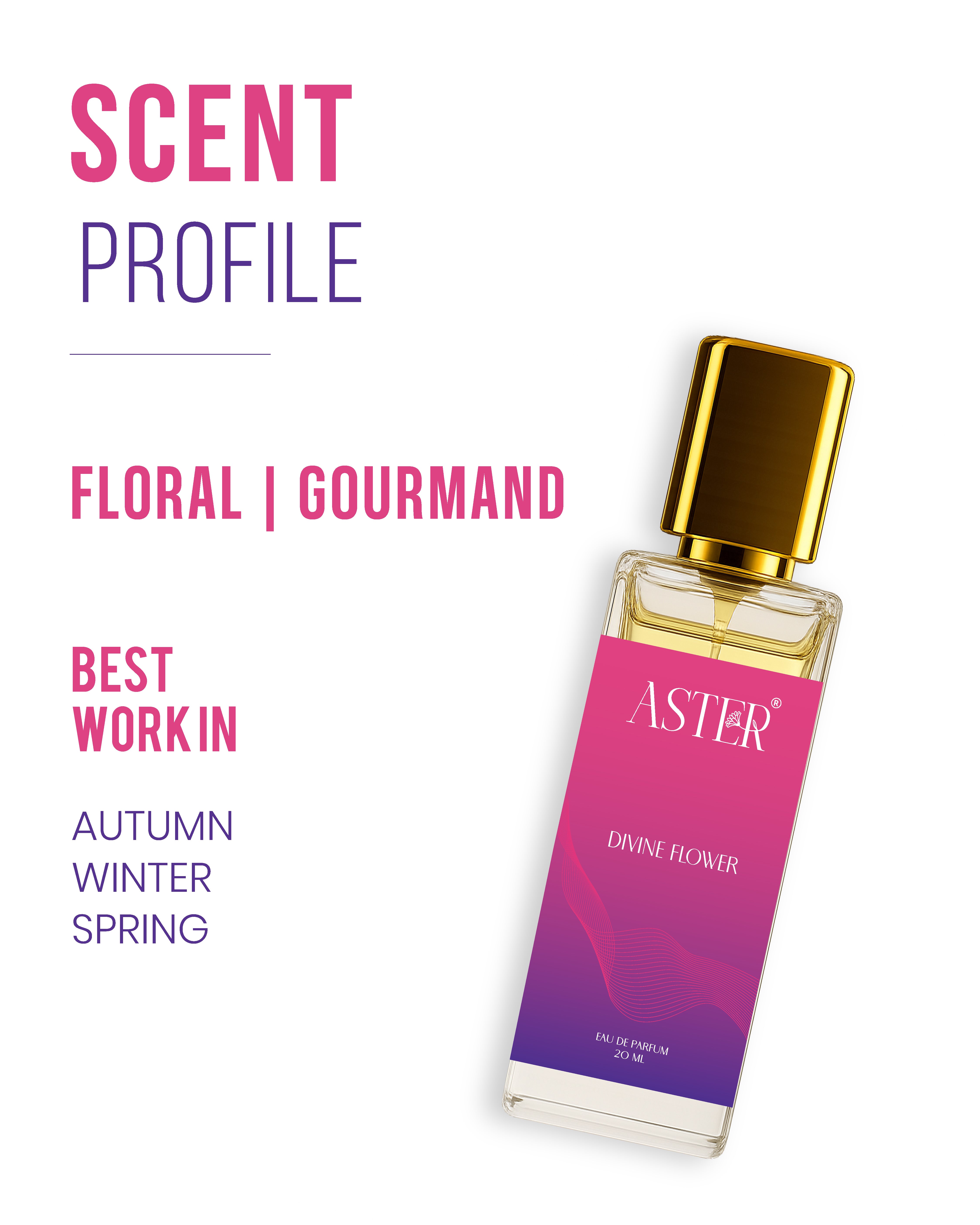 Divine Flower EDP for Woman 20ml perfume bottle
